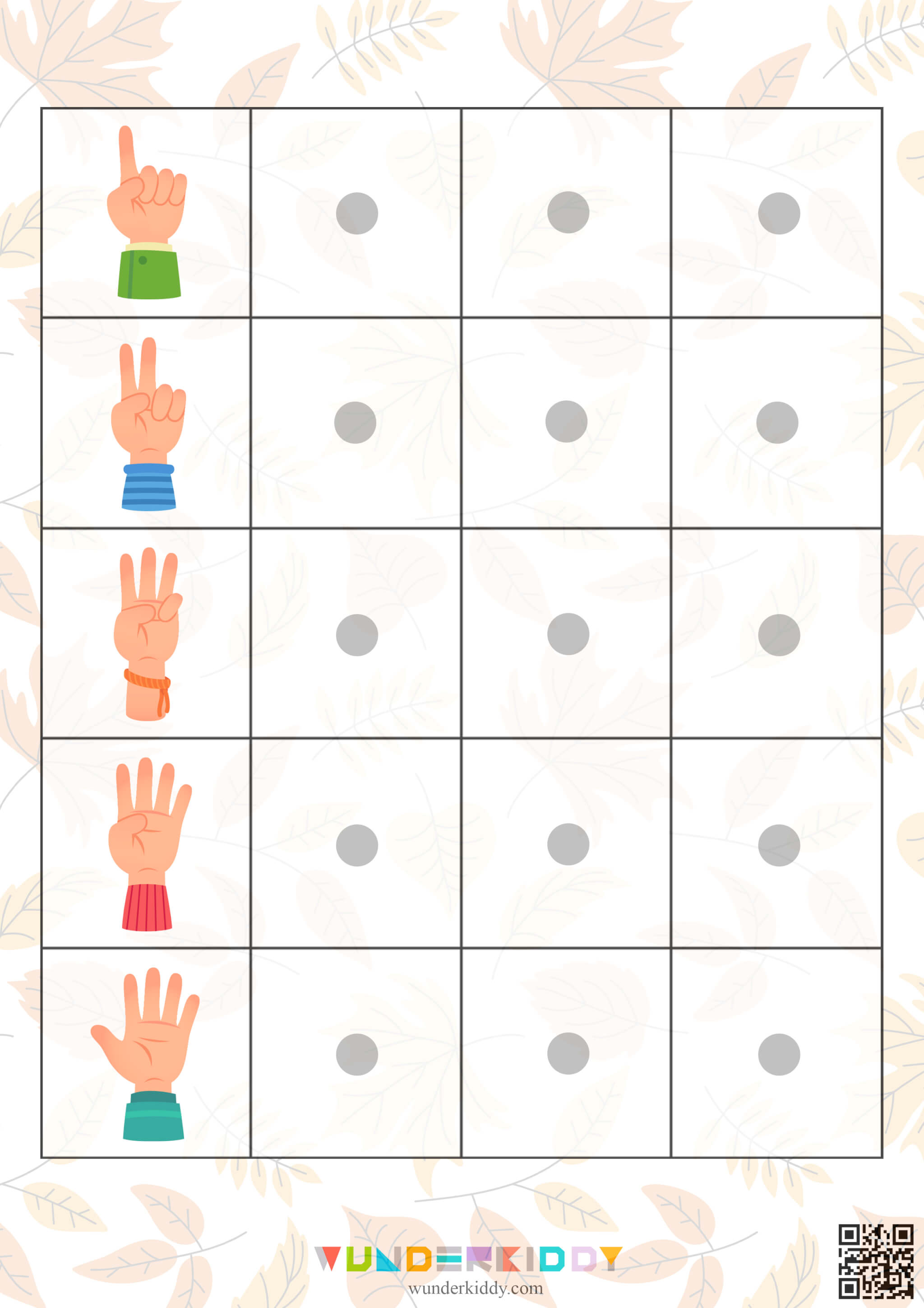 Autumn Number Matching Game - Image 2