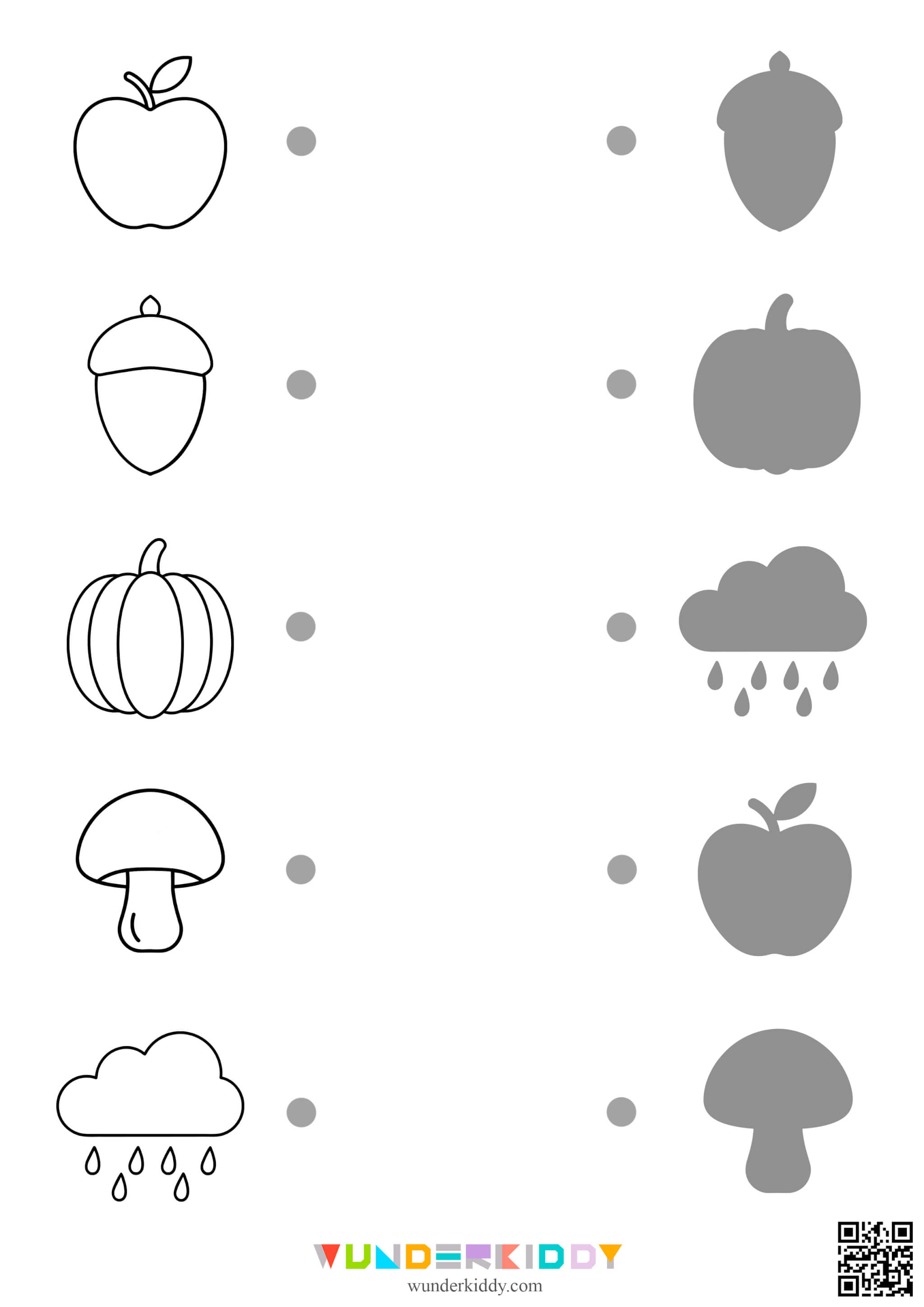 Activité d'association d'ombres d'automne - Image 3