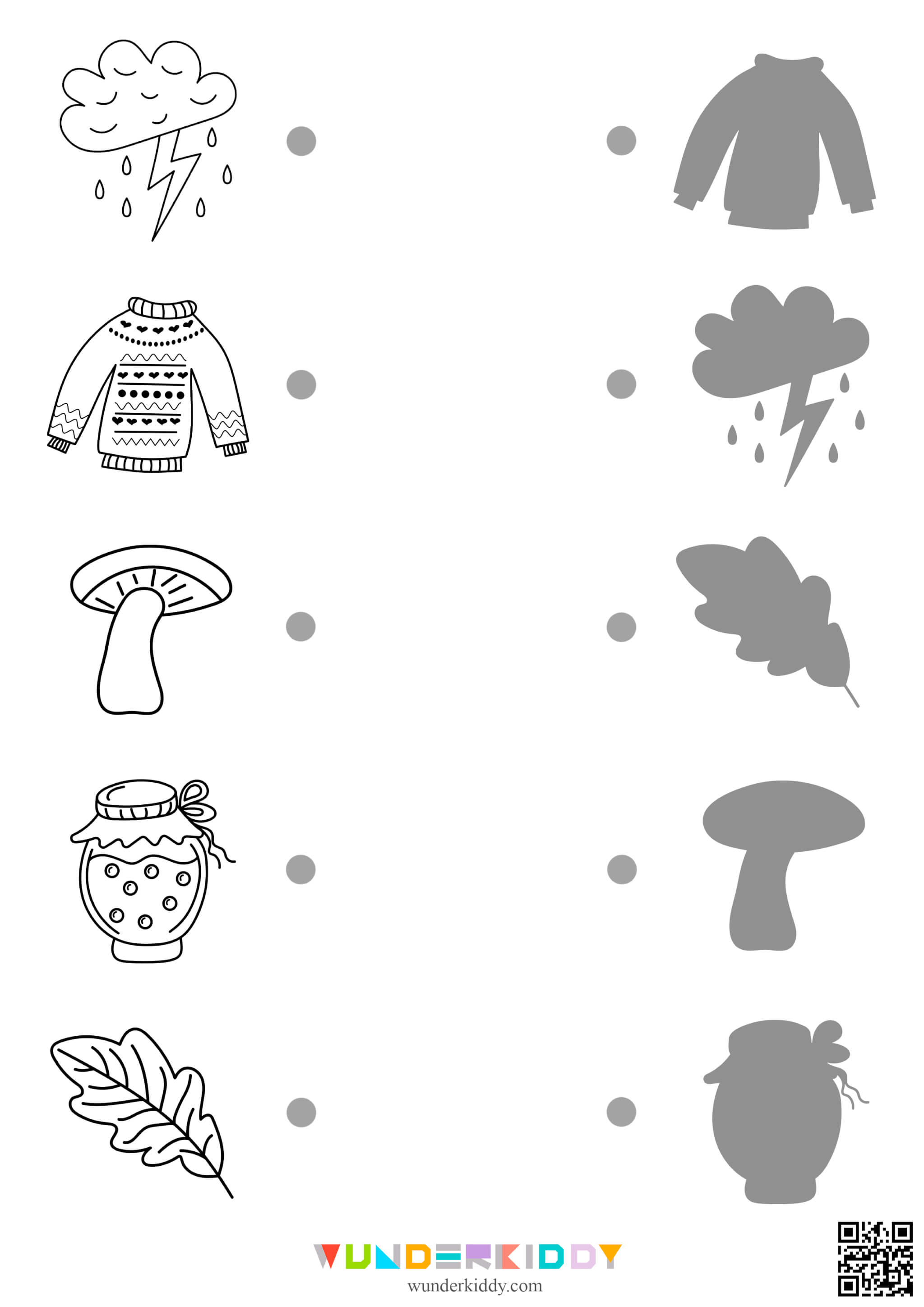 Activité d'association d'ombres d'automne - Image 6