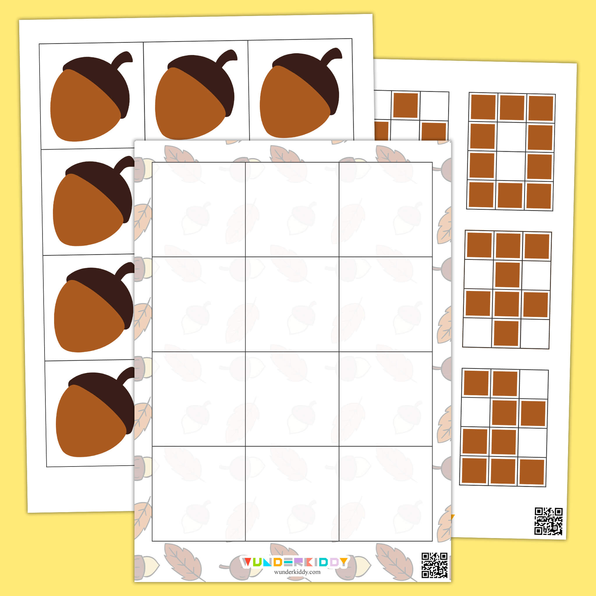 Autumn Acorn Counting 1-10 Game