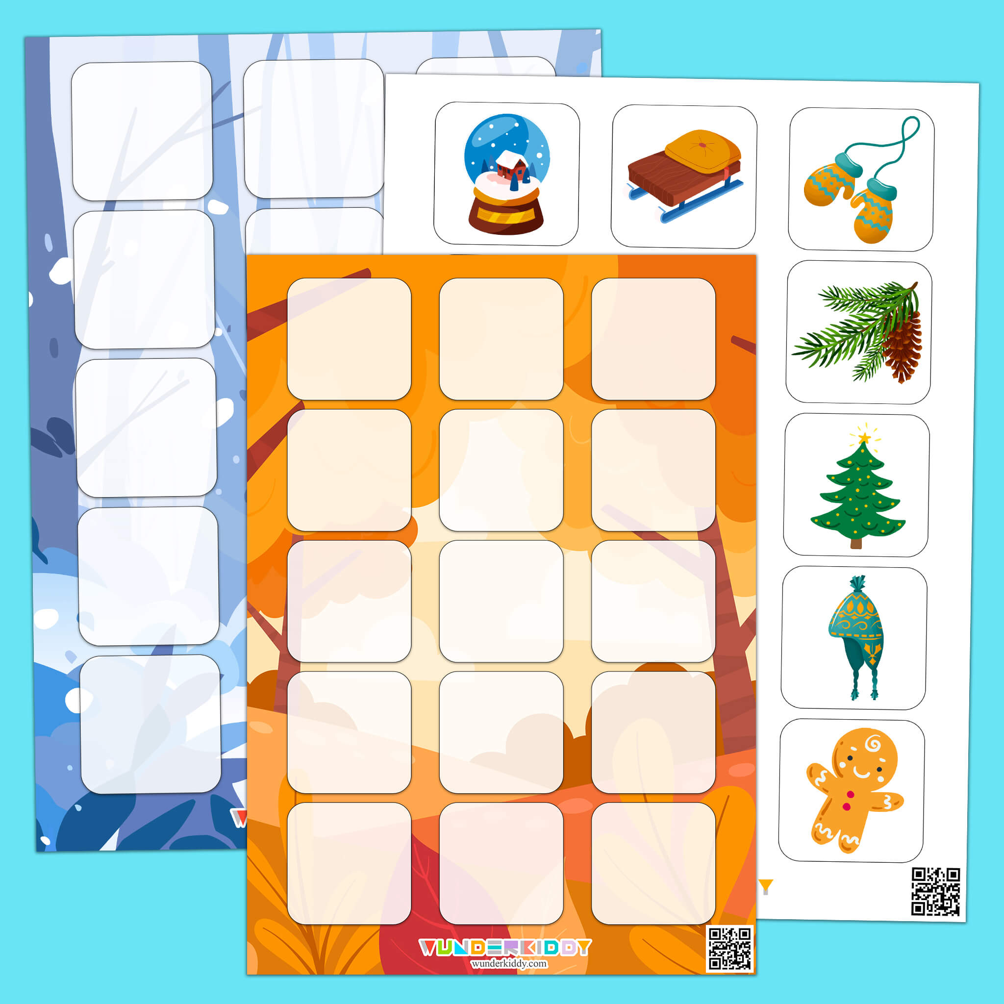 Autumn and Winter Sorting Worksheet