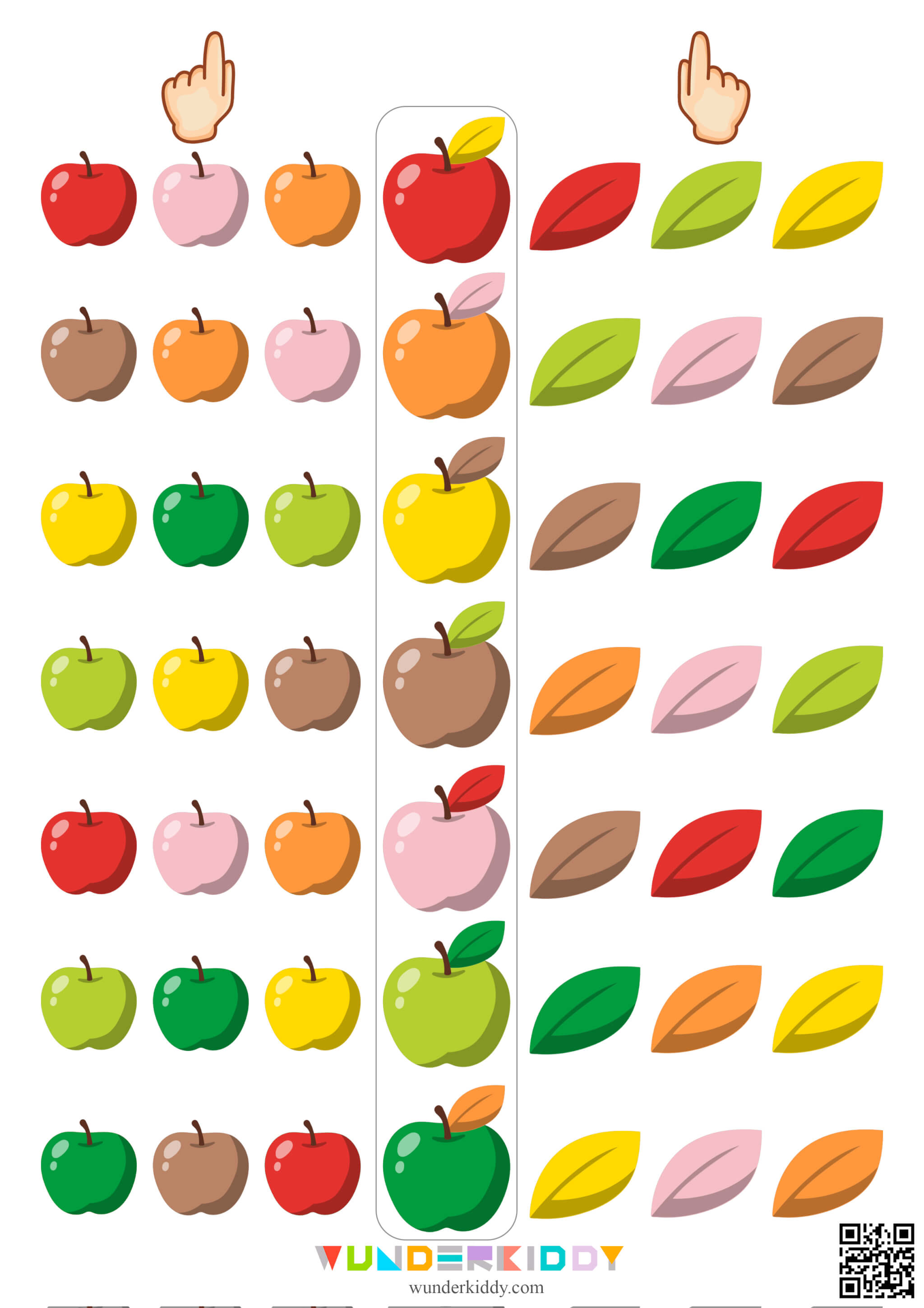 Apple Leaf Bilateral Integration Worksheets - Image 2