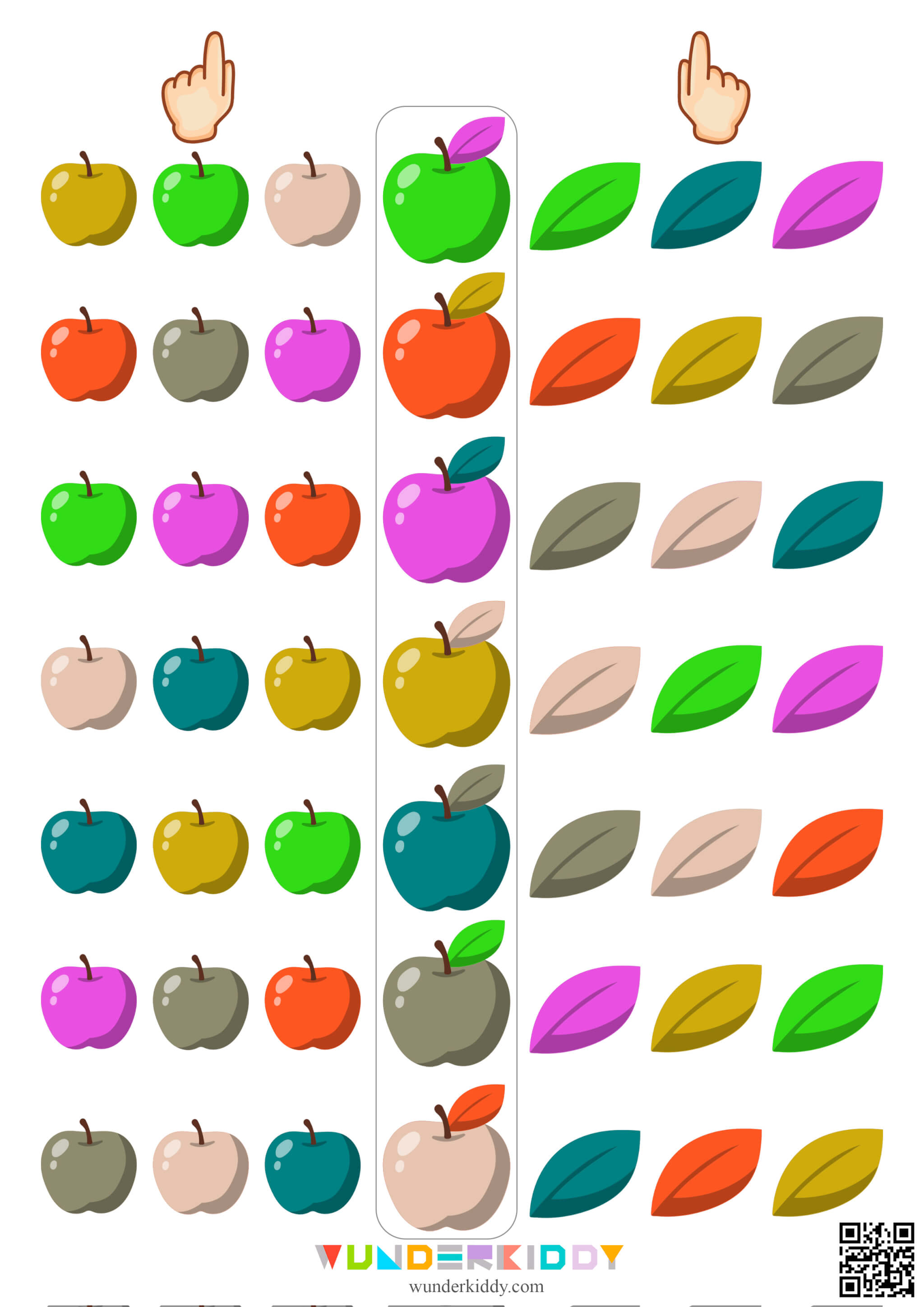 Apple Leaf Bilateral Integration Worksheets - Image 3