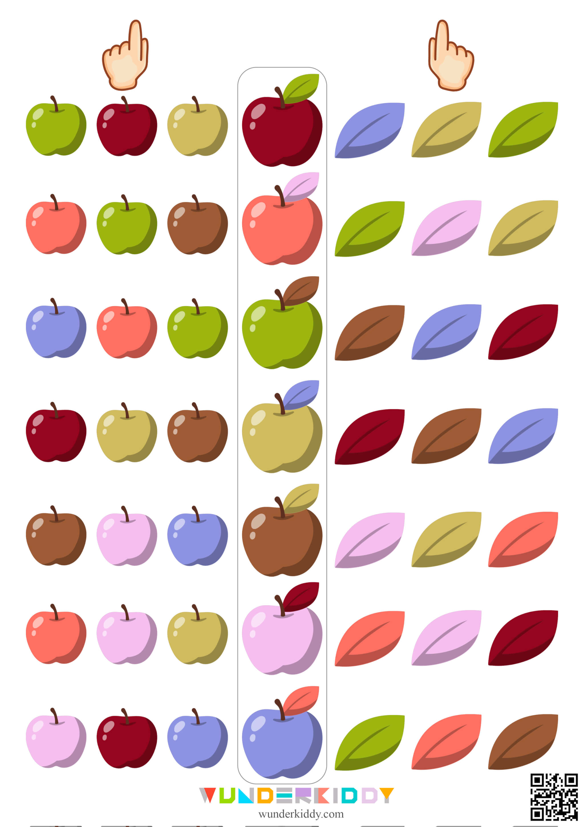 Apple Leaf Bilateral Integration Worksheets - Image 4