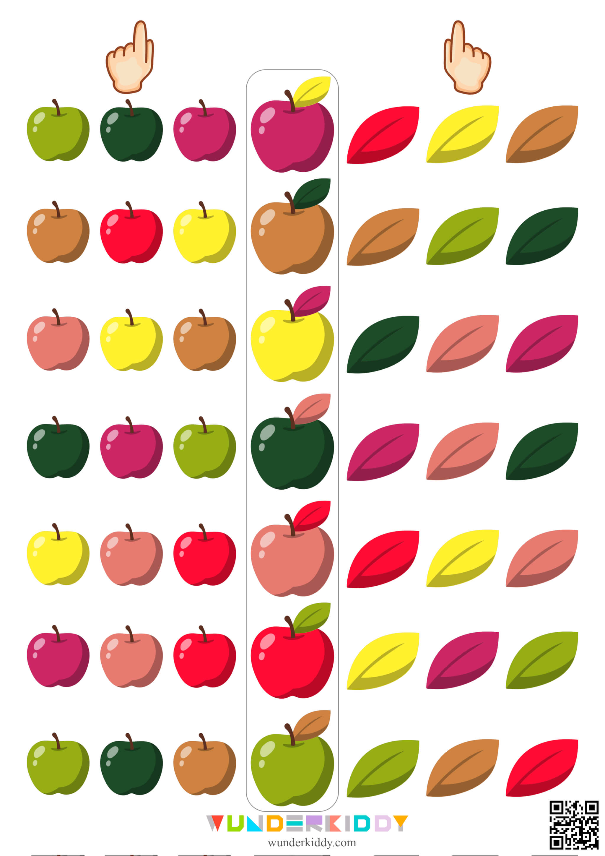 Apple Leaf Bilateral Integration Worksheets - Image 5