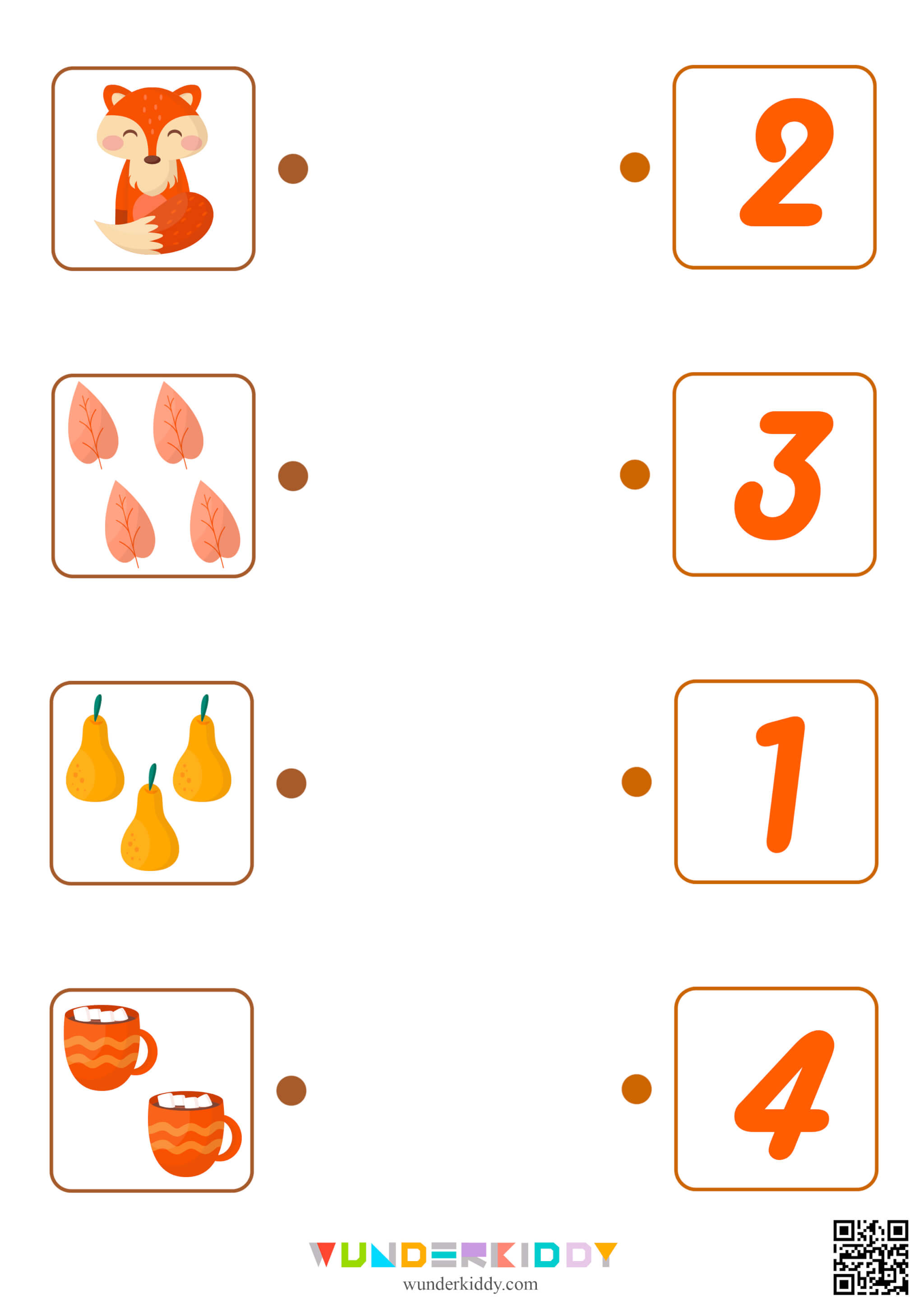 Count Up To 10 Worksheets «Autumn Counting» - Image 3