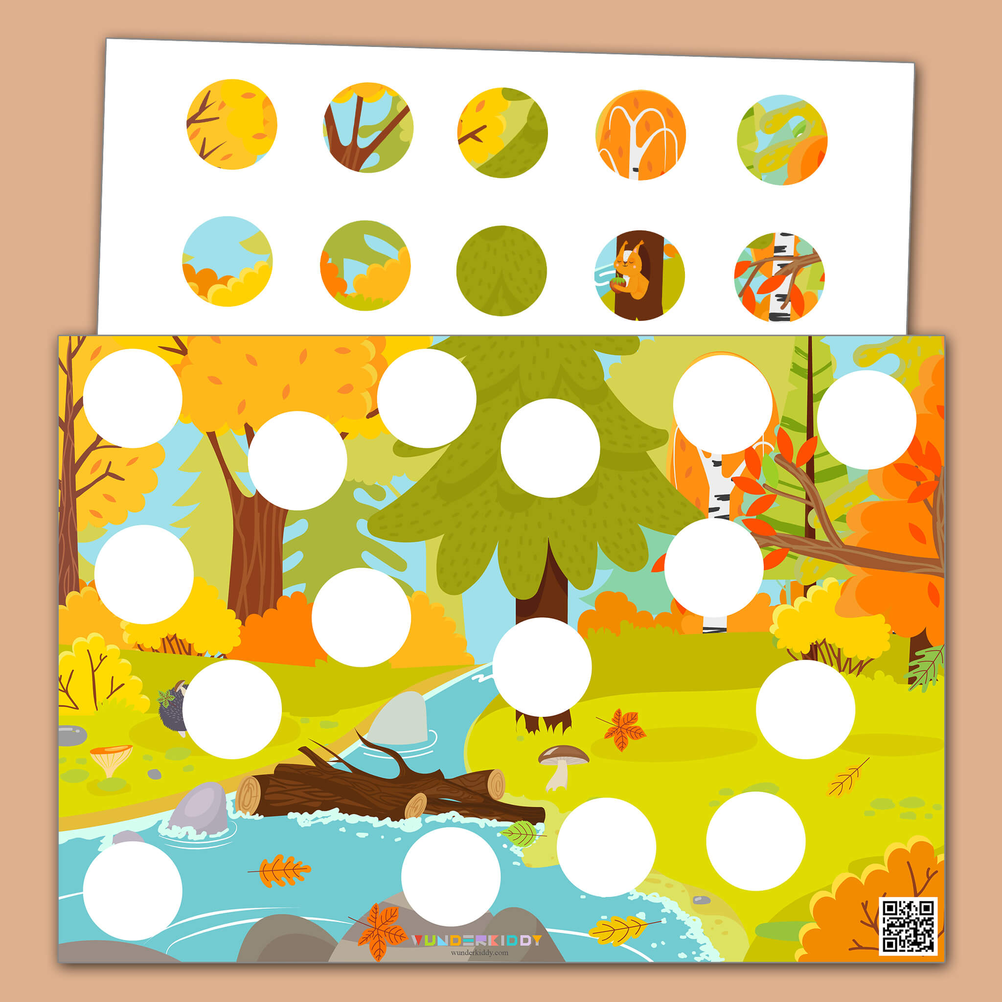 Fun Patch Game for Preschoolers Autumn Forest