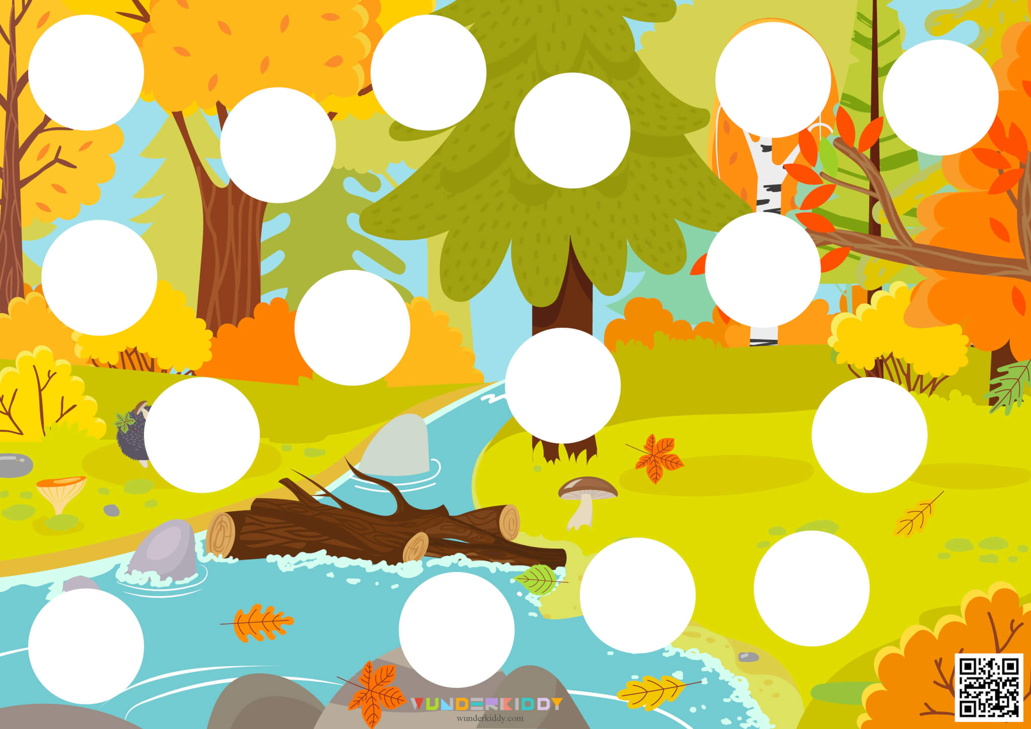 Fun Patch Game for Preschoolers Autumn Forest - Image 2
