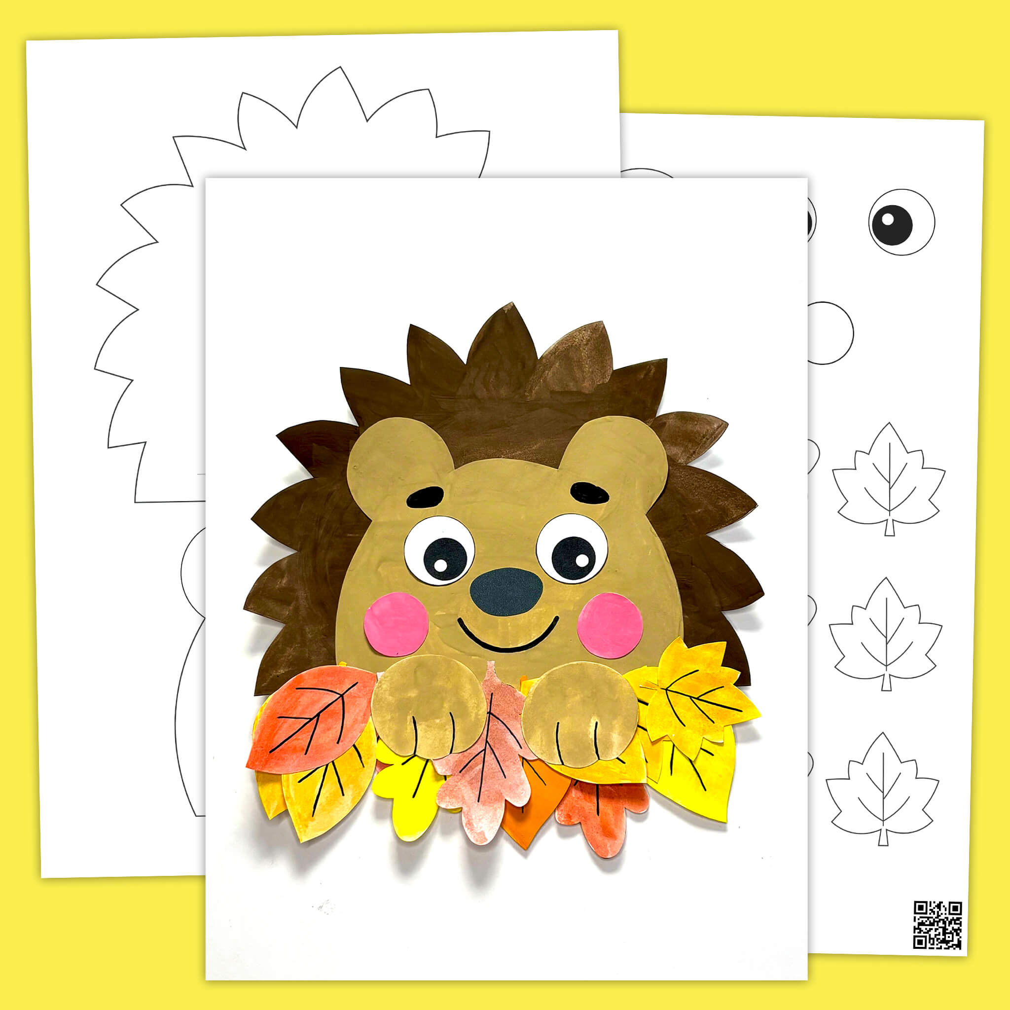 Hedgehog Cut and Glue Paper Craft Activity