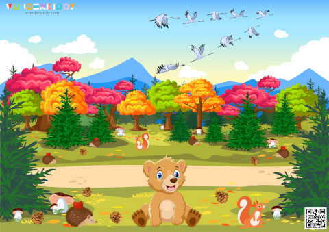 Counting Game for Kindergarten Autumn Lawn - Image 2