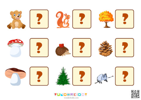 Counting Game for Kindergarten Autumn Lawn - Image 3
