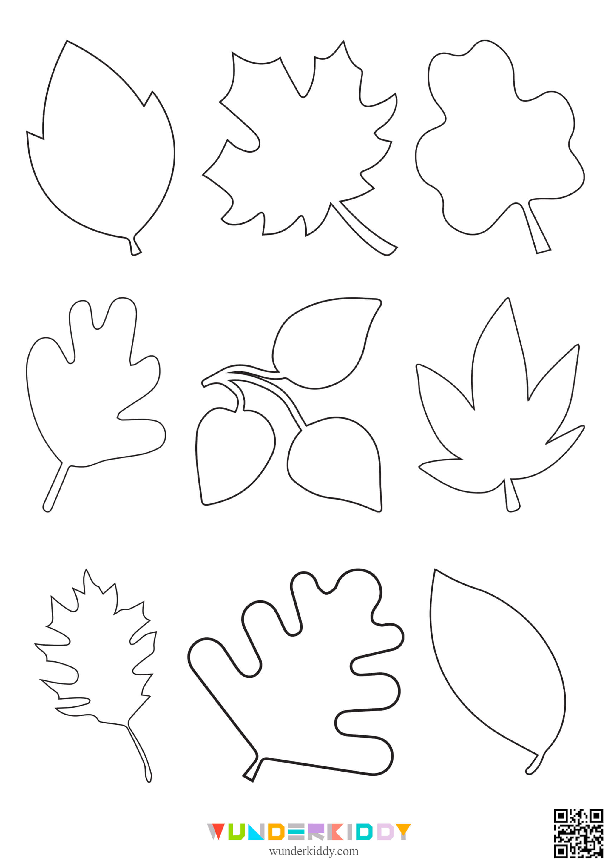 Printable Leaf Templates - Image 2