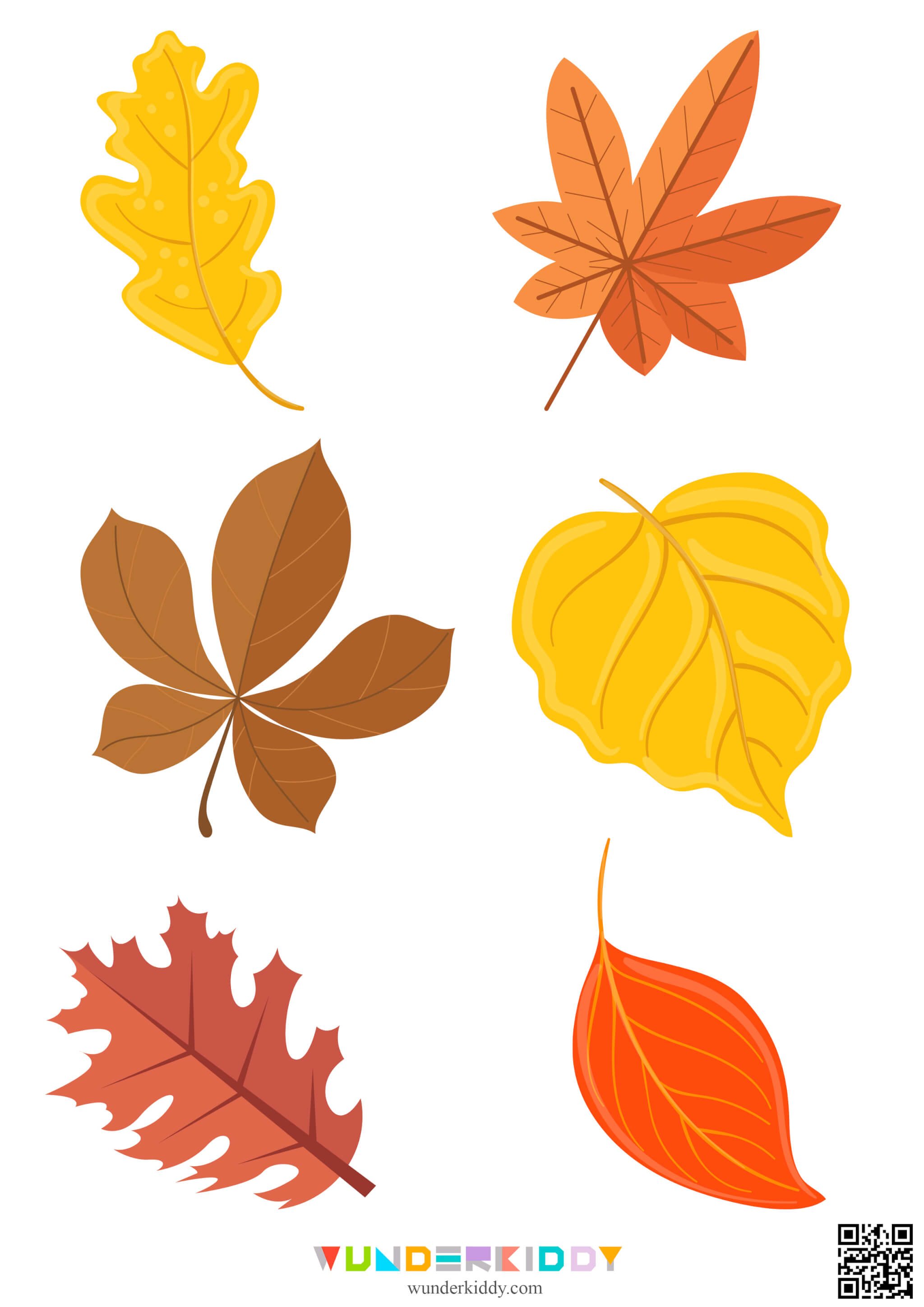 Autumn Leaves Free Outline Templates - Image 2