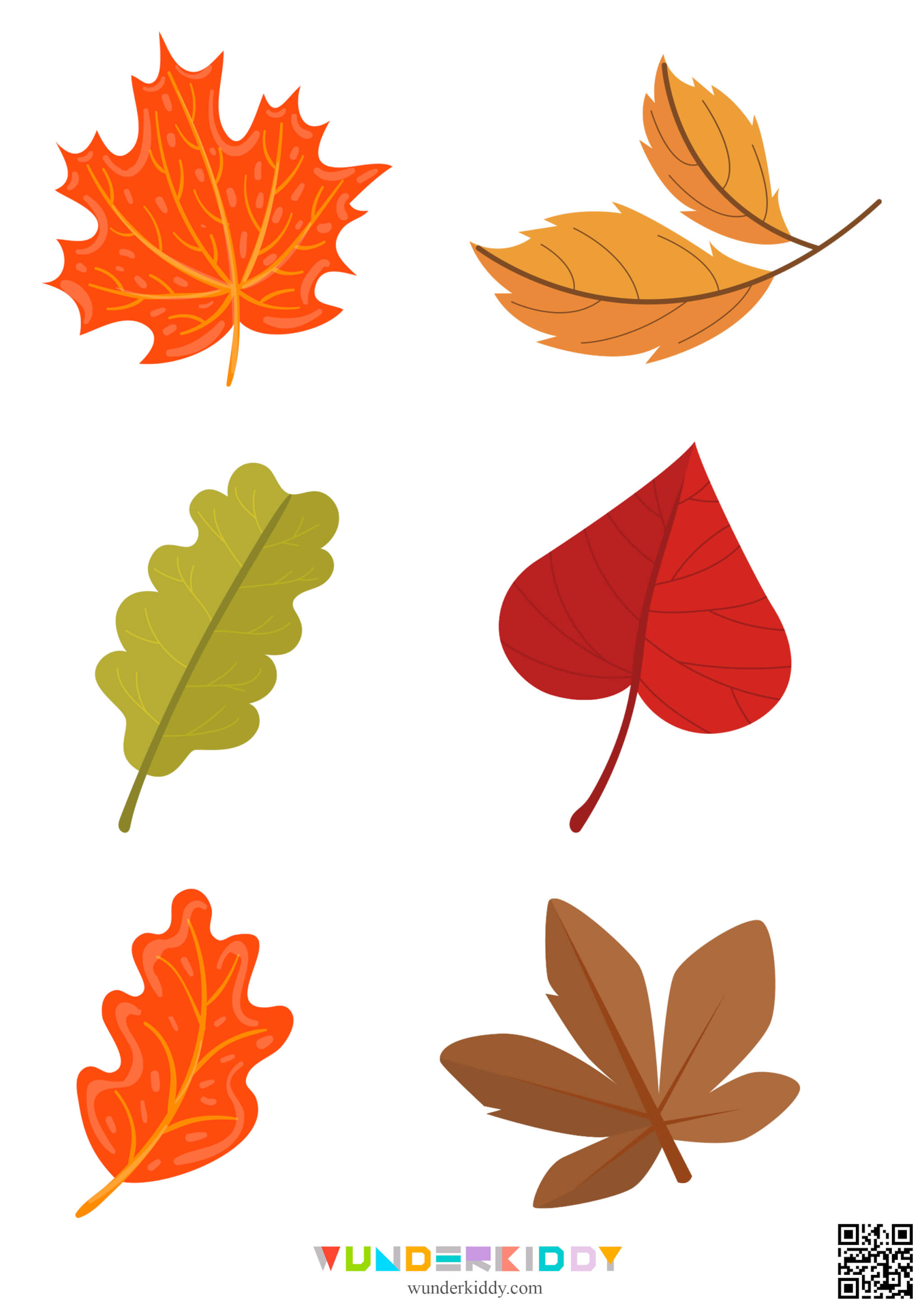 Autumn Leaves Free Outline Templates - Image 4