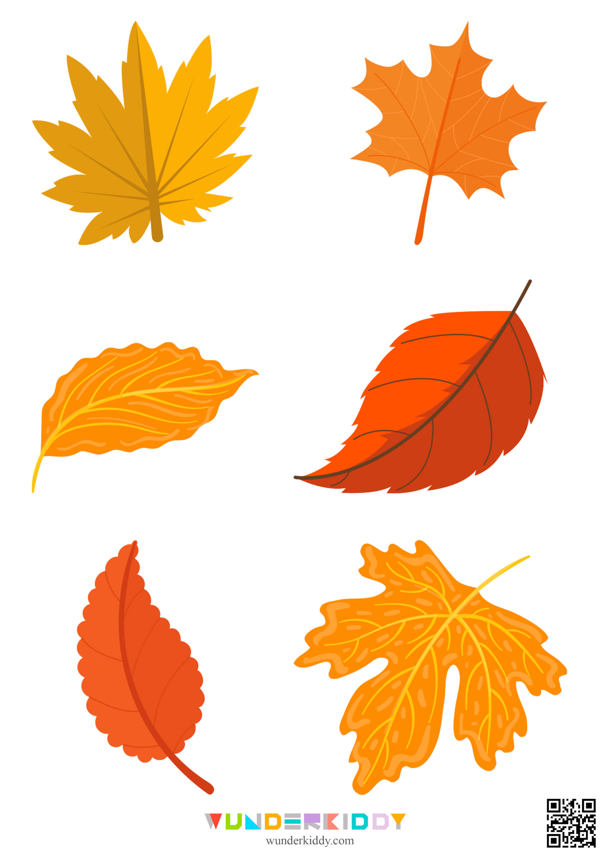 Autumn Leaves Free Outline Templates - Image 6