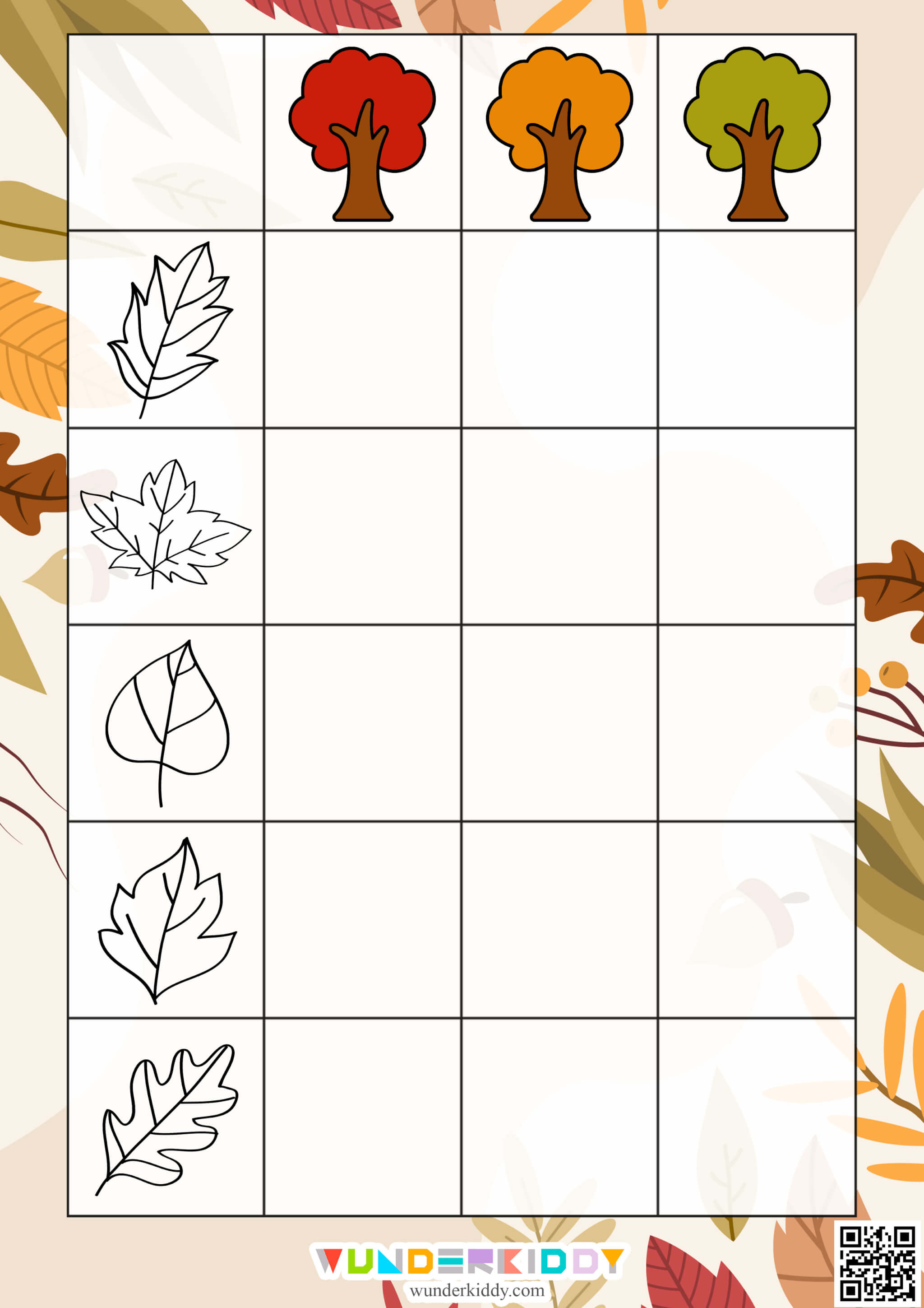 Autumn Leaves Sorting Activity - Image 2