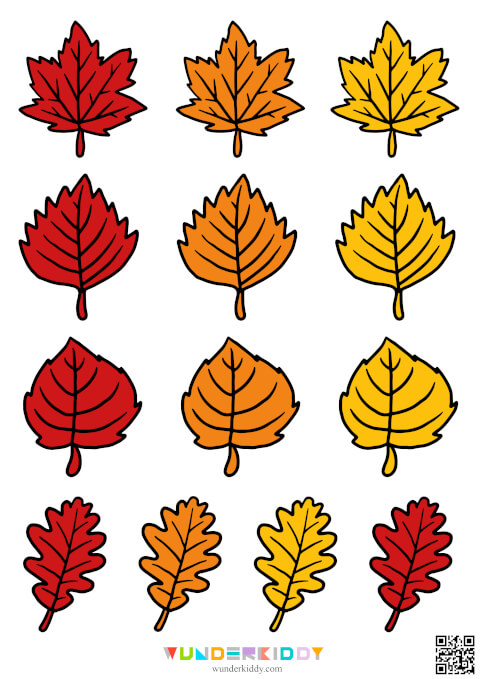 Vorlage für einen herbstlichen Blätterkranz - Bild 4