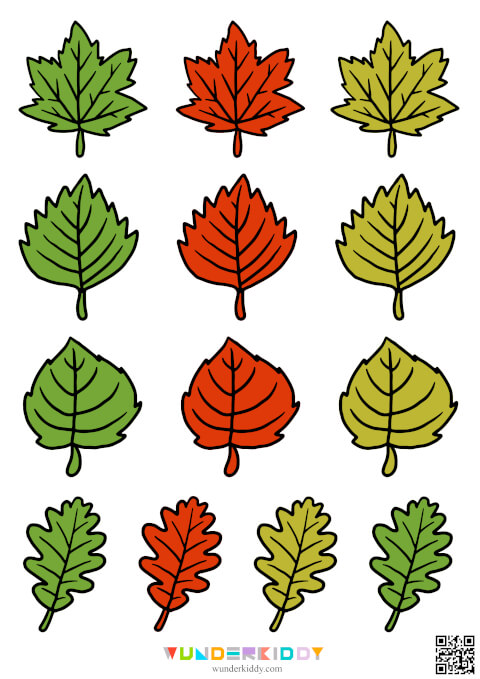 Vorlage für einen herbstlichen Blätterkranz - Bild 5