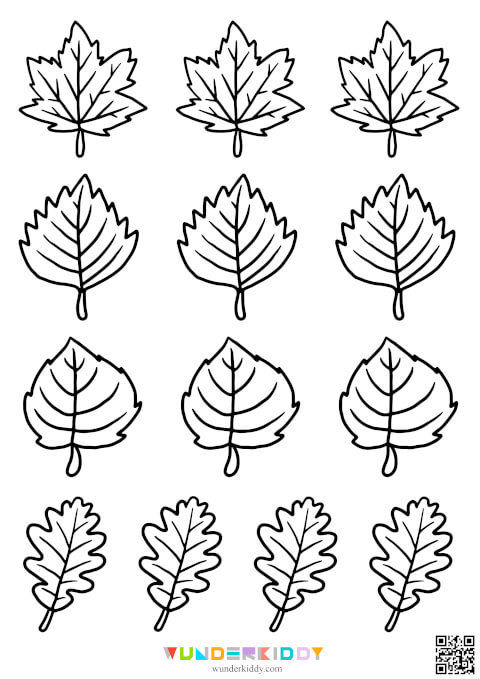 Vorlage für einen herbstlichen Blätterkranz - Bild 6
