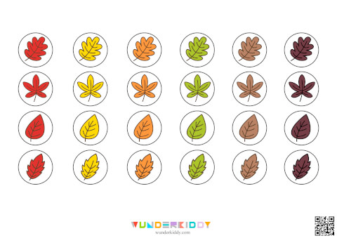 Leaf Color Sorting Worksheet - Image 3