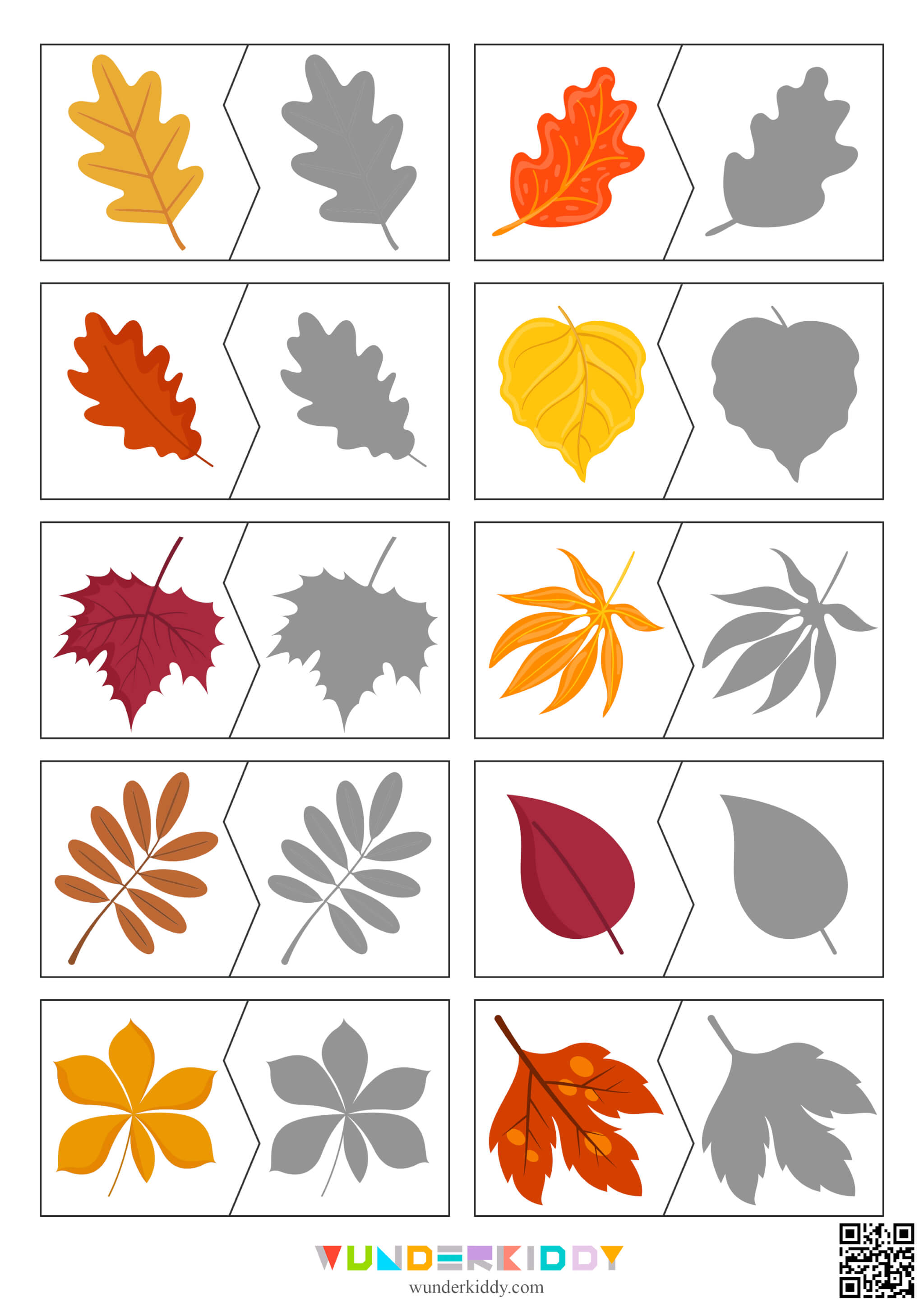 Fall Leaf Puzzle Cards - Image 3