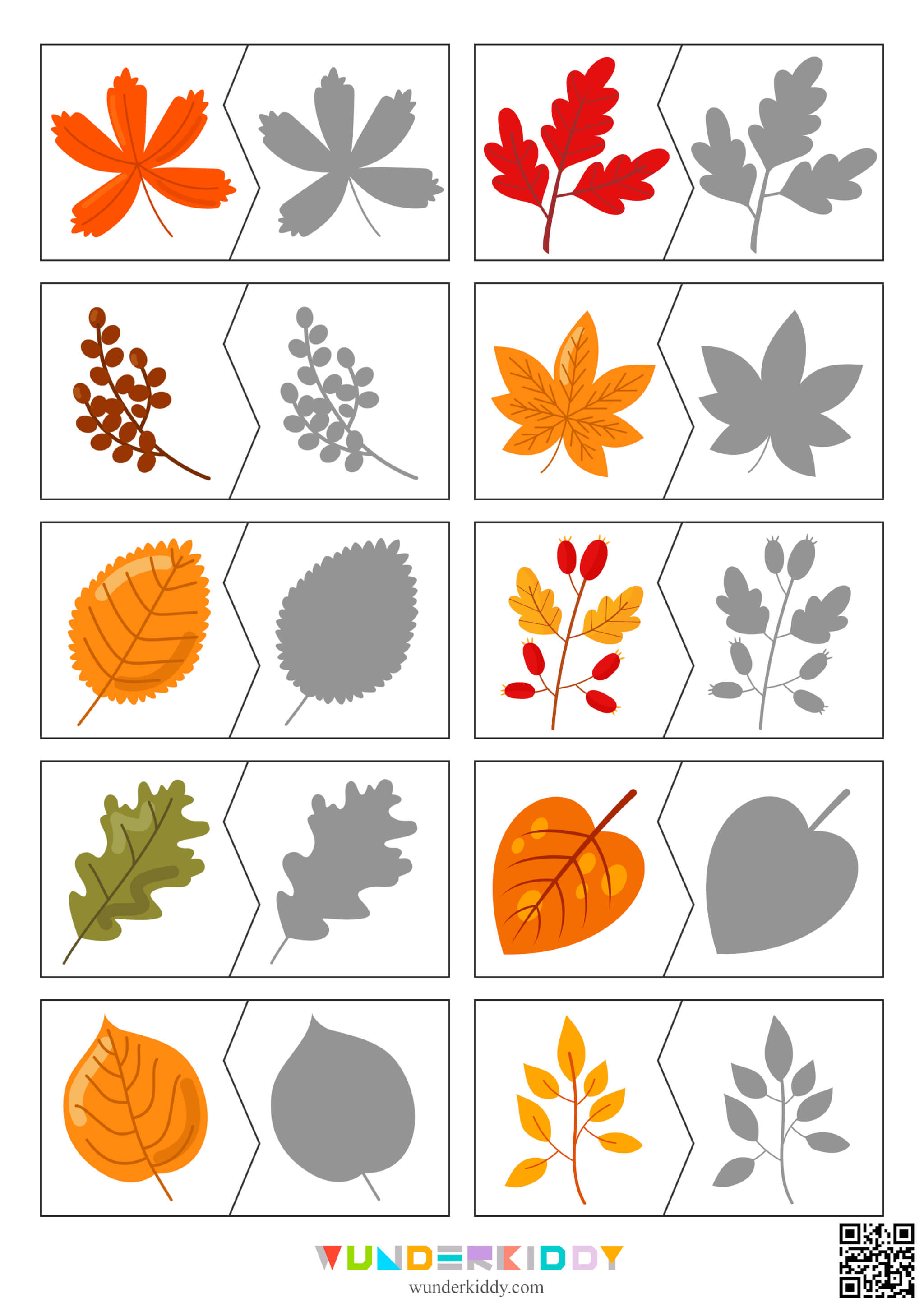 Fall Leaf Puzzle Cards - Image 4