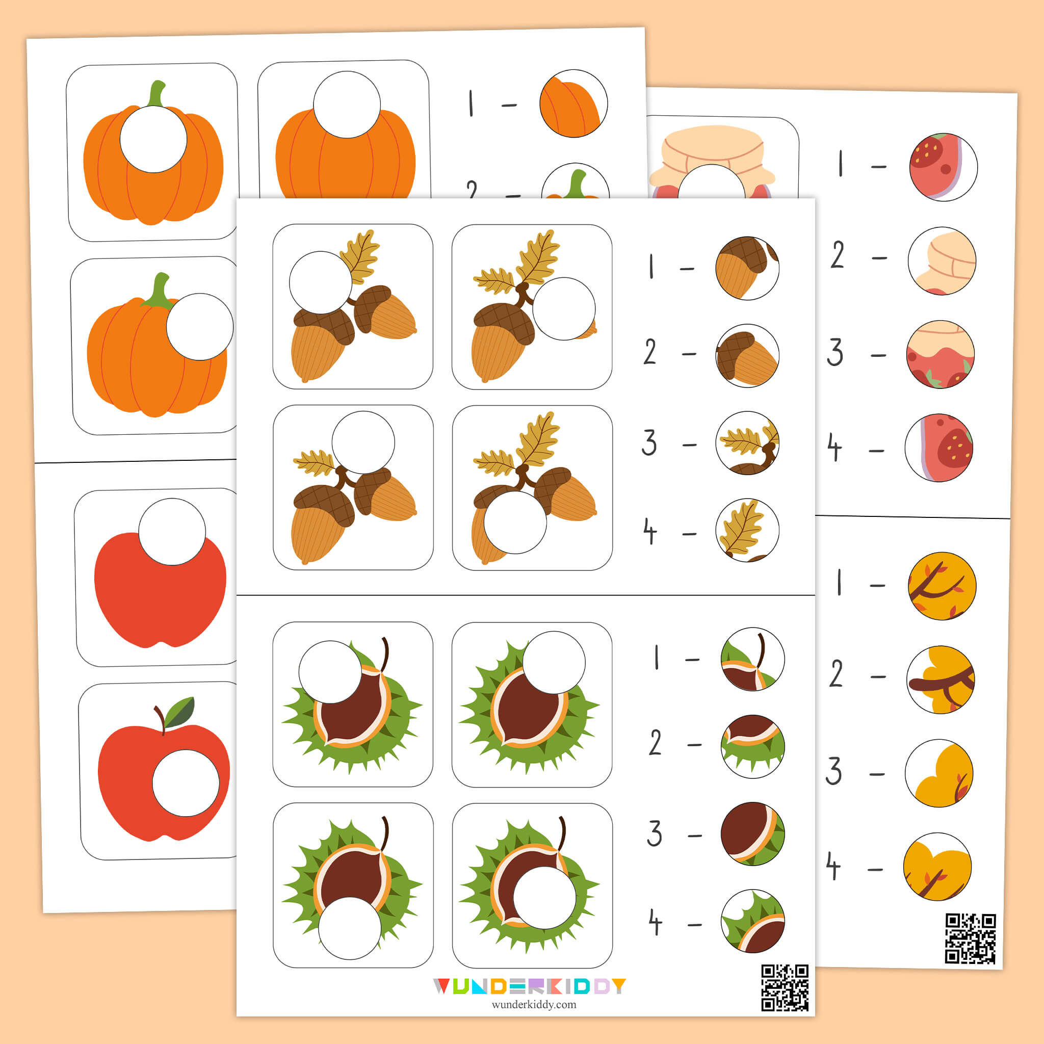 Autumn Patches Matching Activity