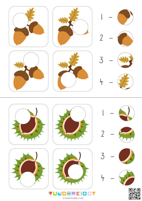 Jeu de correspondance des pièces d'automne - Image 5