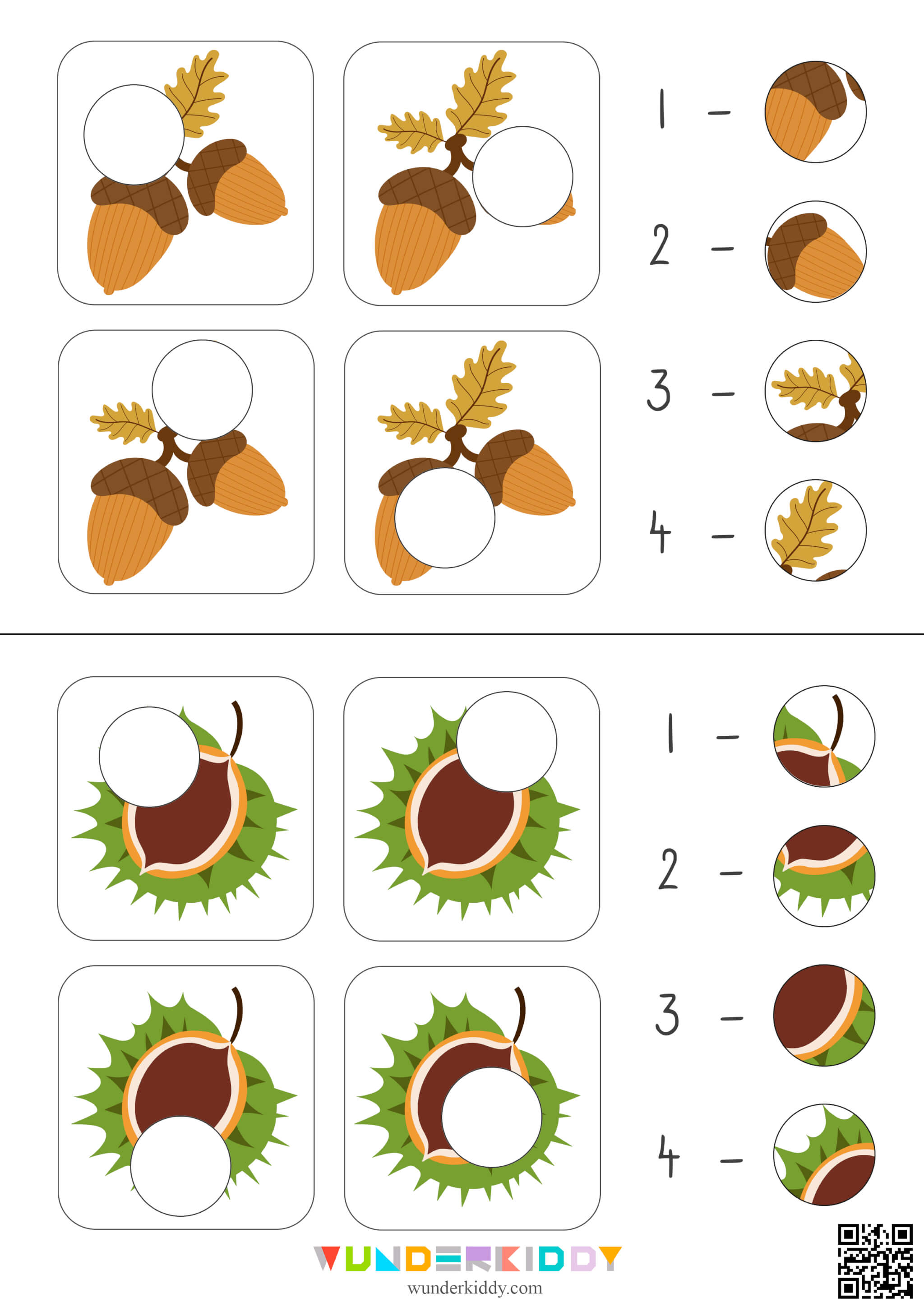 Autumn Patches Matching Activity - Image 5