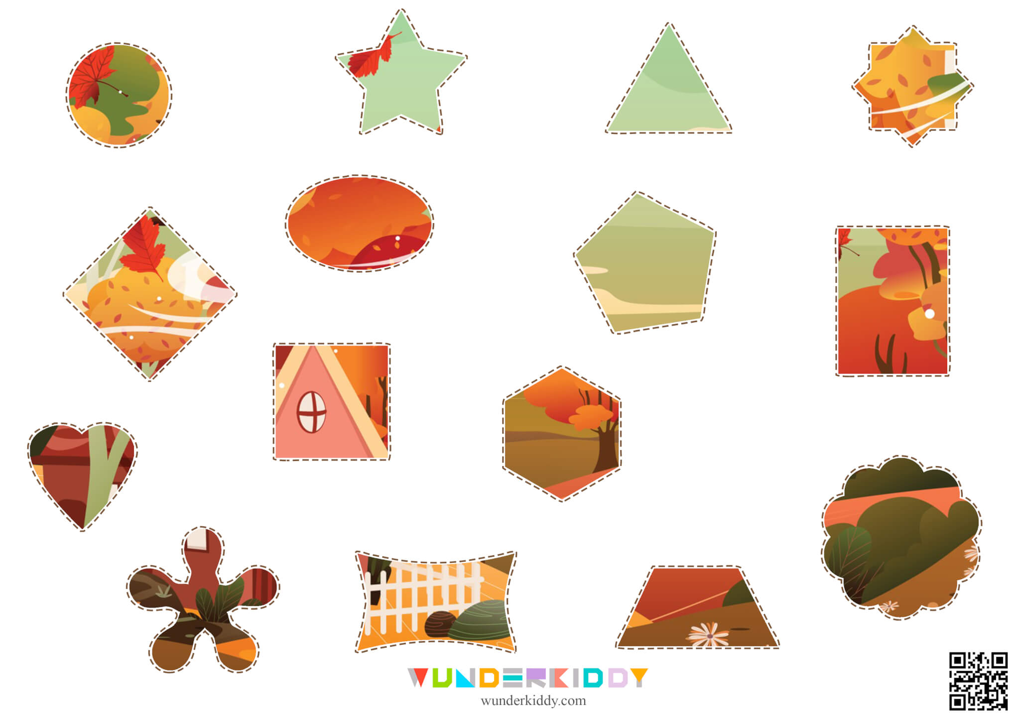Autumn Printable Puzzle for Kindergarten - Image 3