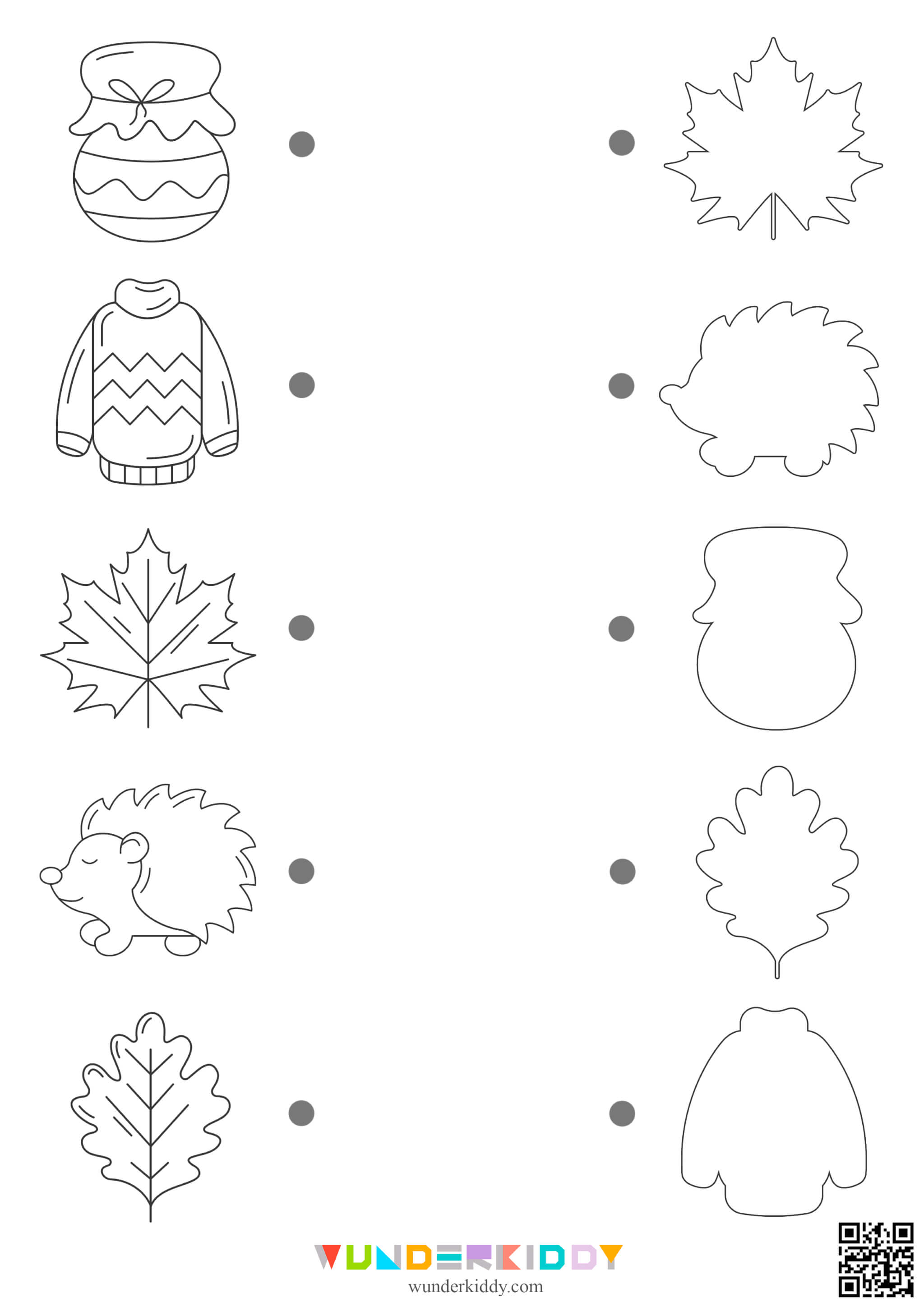 Autumn Contour Activity Sheets - Image 2