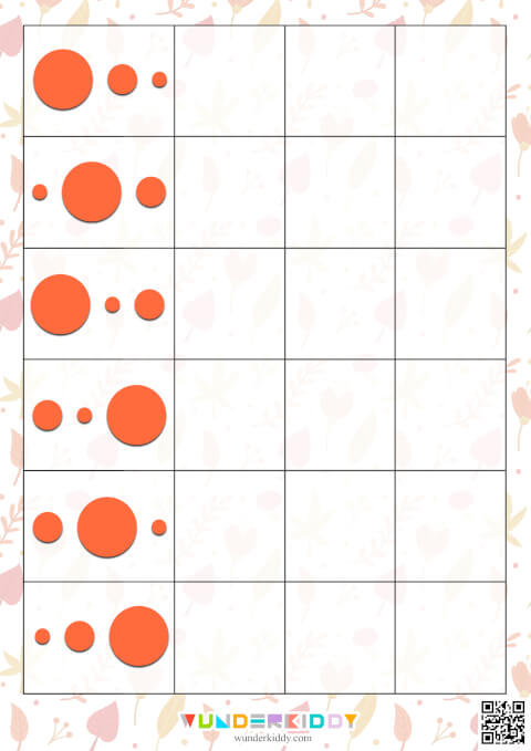 Autumn Size Sorting Worksheets - Image 3