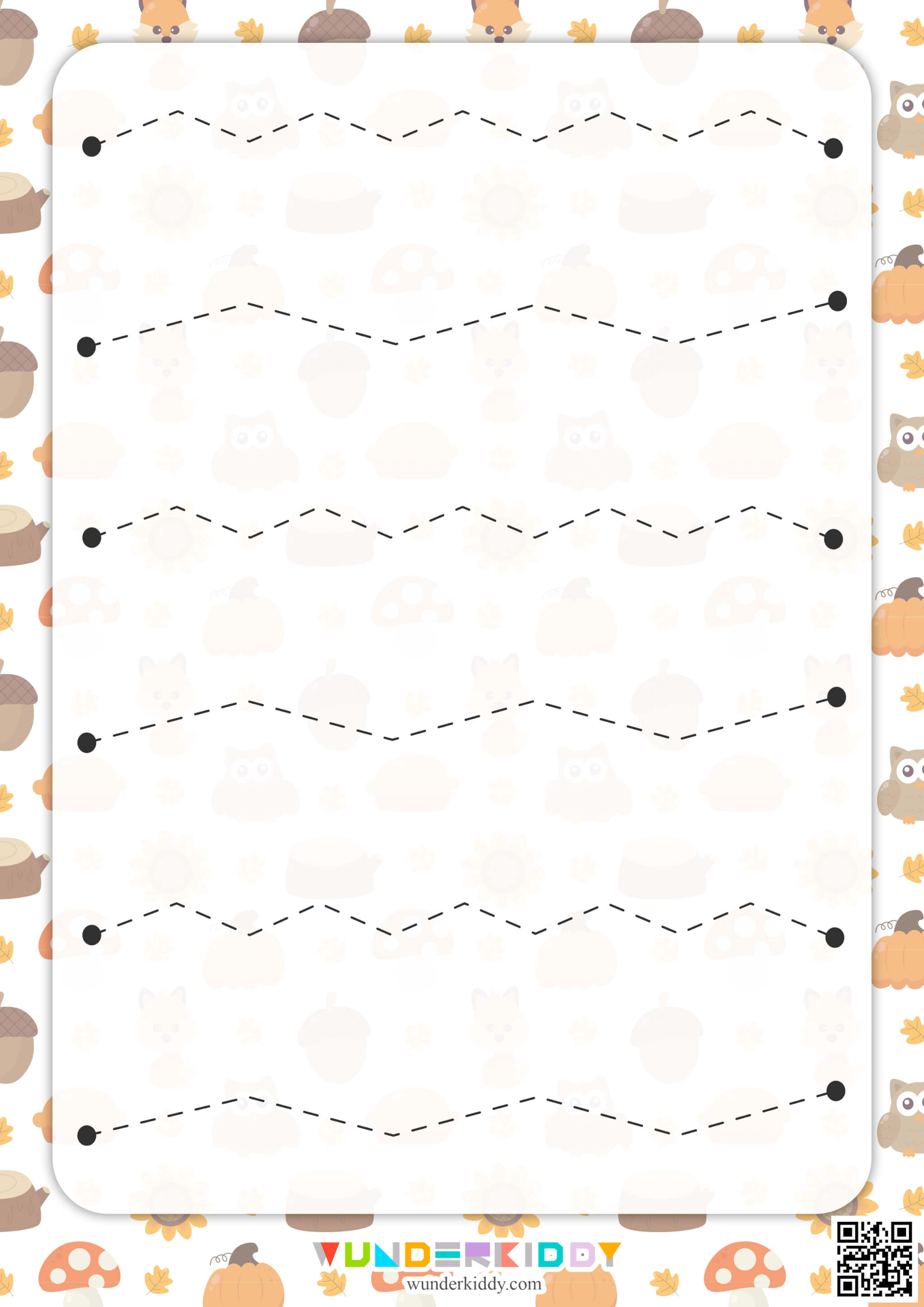 Autumn Pre-Writing Practice Sheets - Image 2