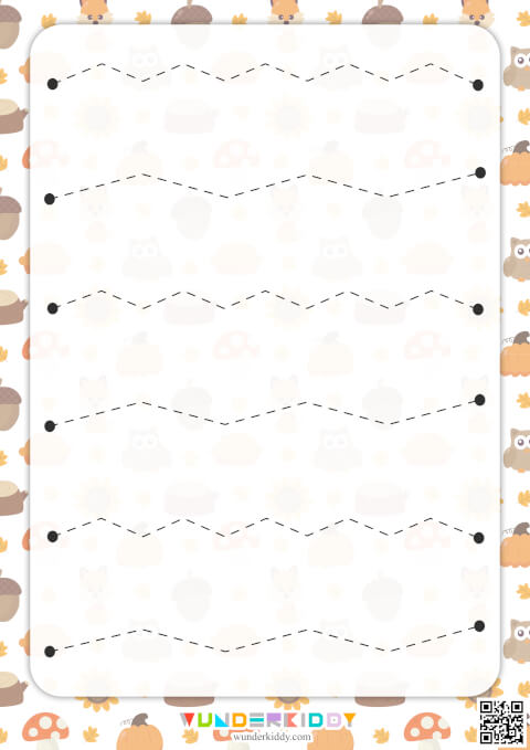 Autumn Pre-Writing Practice Sheets - Image 2