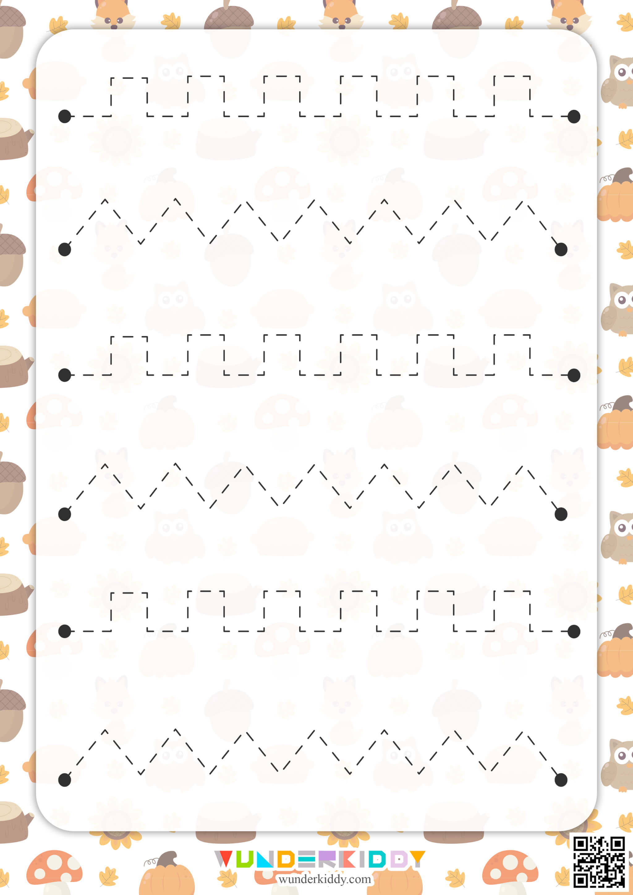 Autumn Pre-Writing Practice Sheets - Image 3
