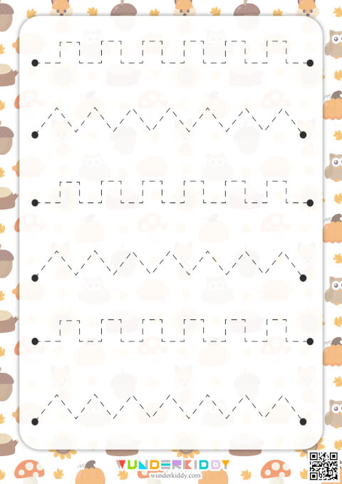 Autumn Pre-Writing Practice Sheets - Image 3