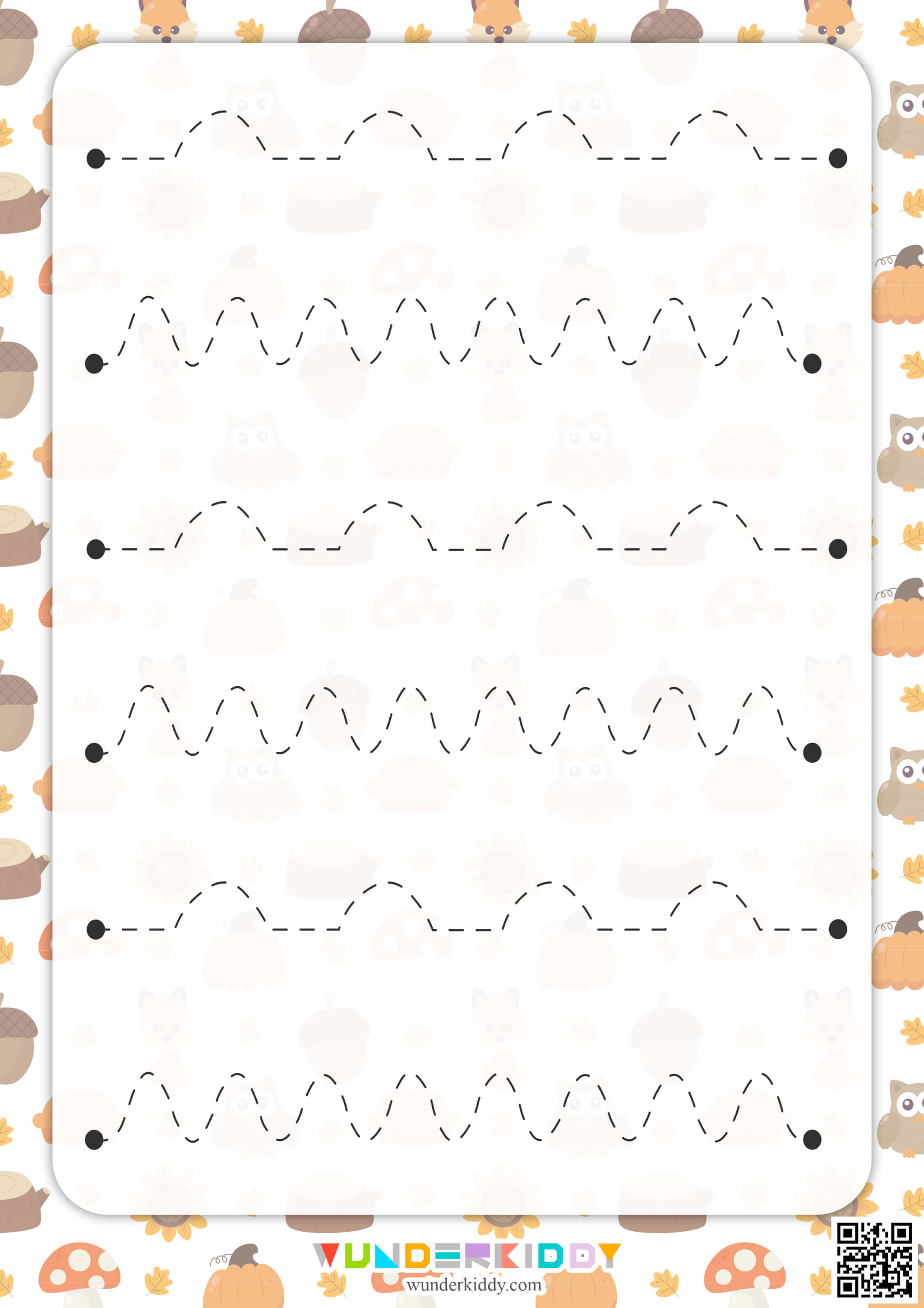 Autumn Pre-Writing Practice Sheets - Image 4