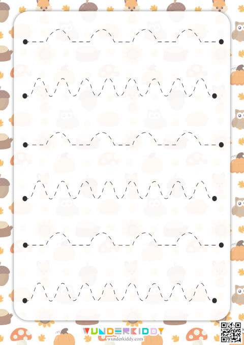 Autumn Pre-Writing Practice Sheets - Image 4