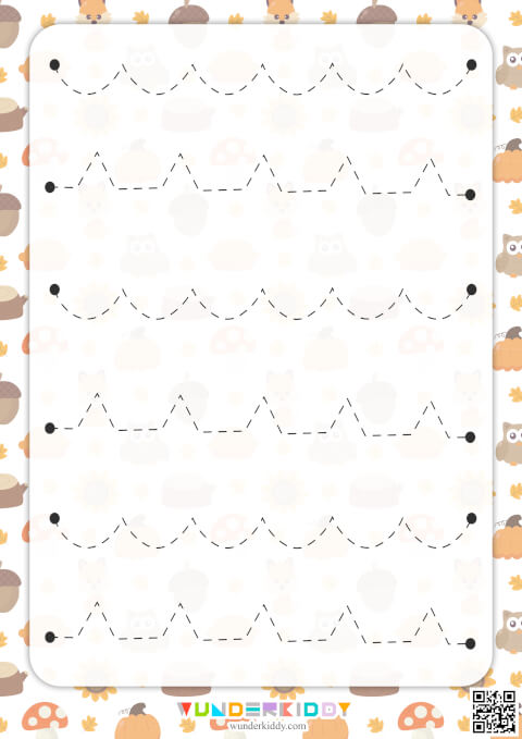 Autumn Pre-Writing Practice Sheets - Image 5