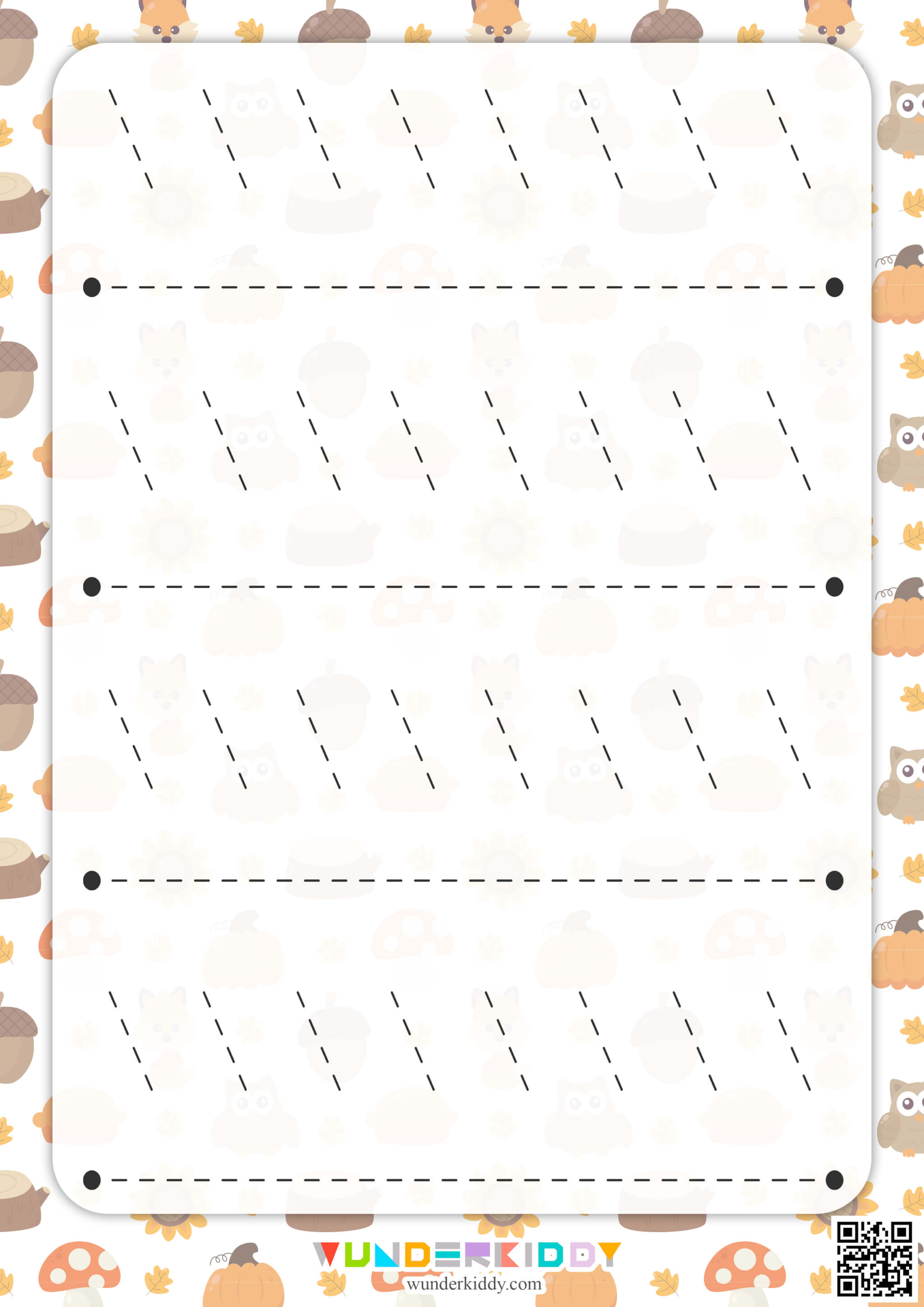 Autumn Pre-Writing Practice Sheets - Image 7