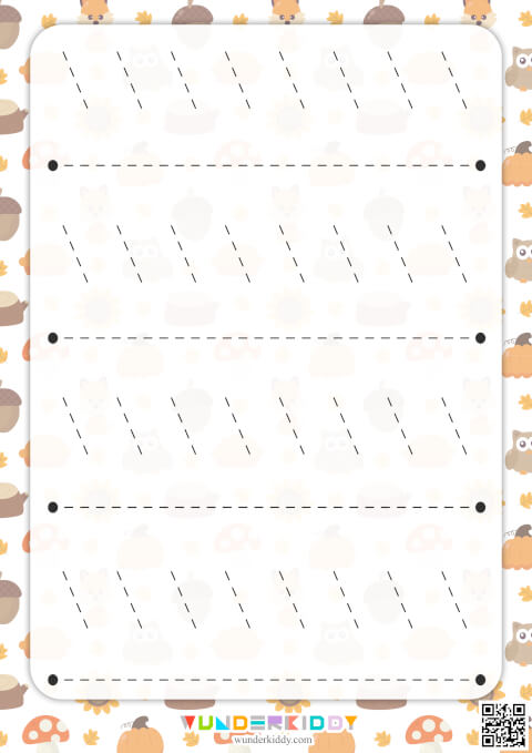Autumn Pre-Writing Practice Sheets - Image 7