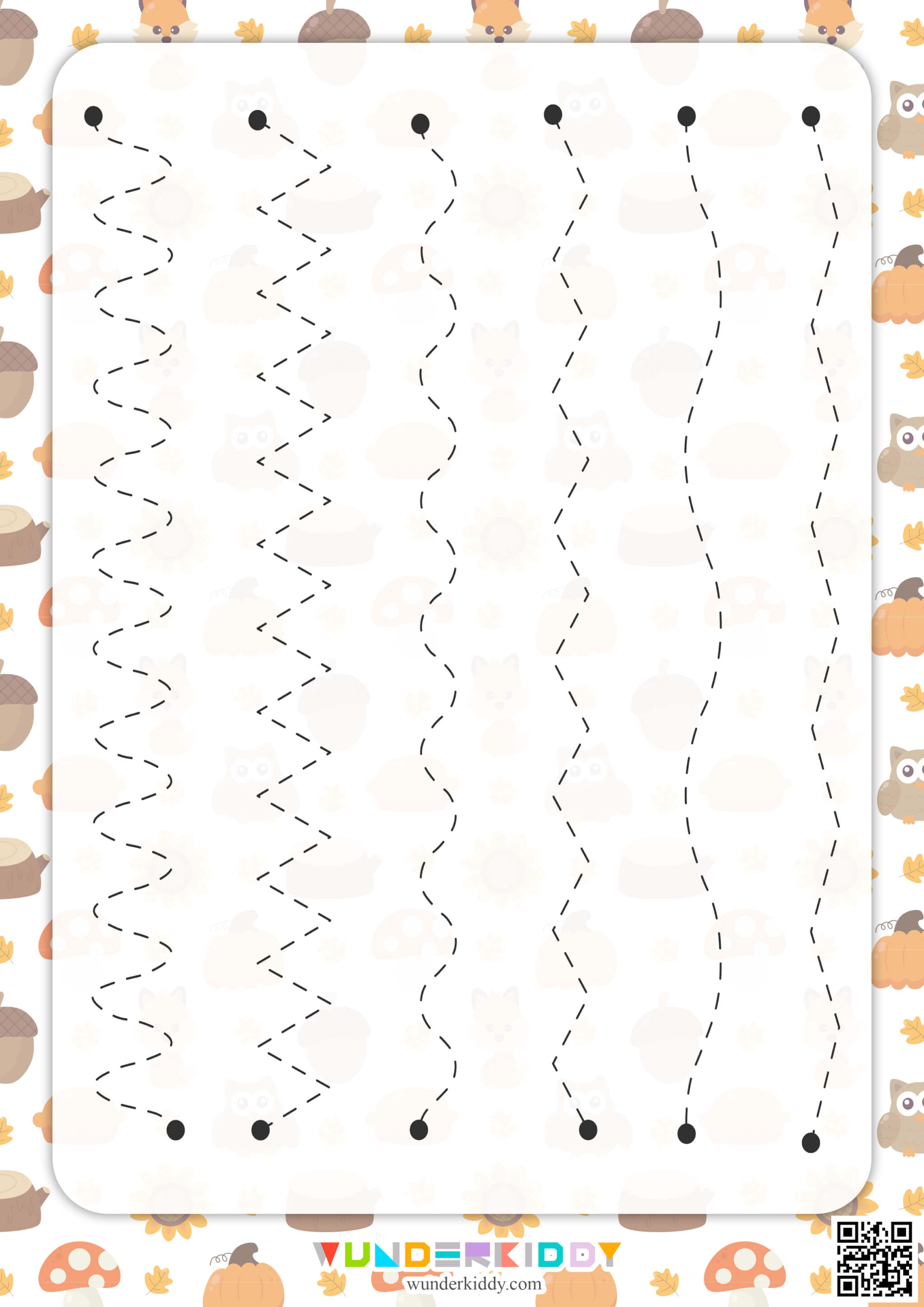 Autumn Pre-Writing Practice Sheets - Image 8
