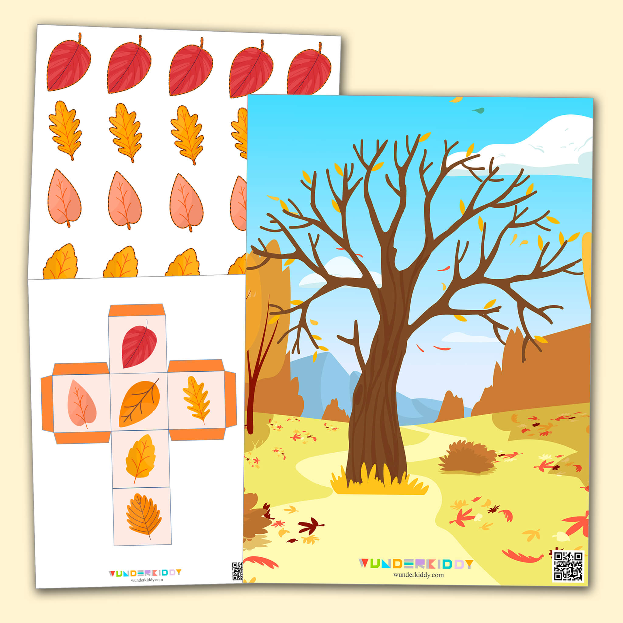 Free Printable Fall Worksheets Autumn Tree