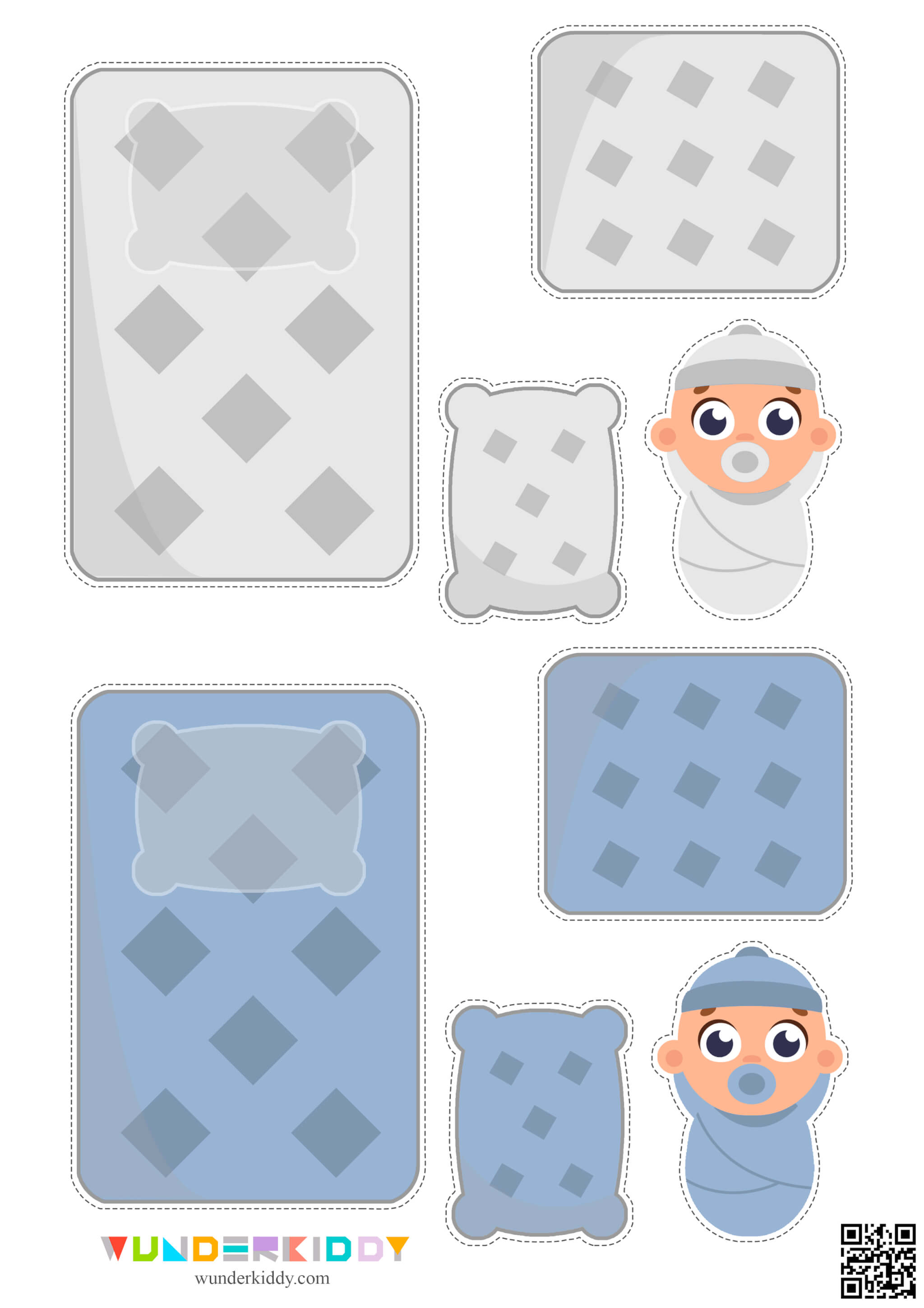 Baby Cot Color Sorting Activity for Toddlers - Image 8