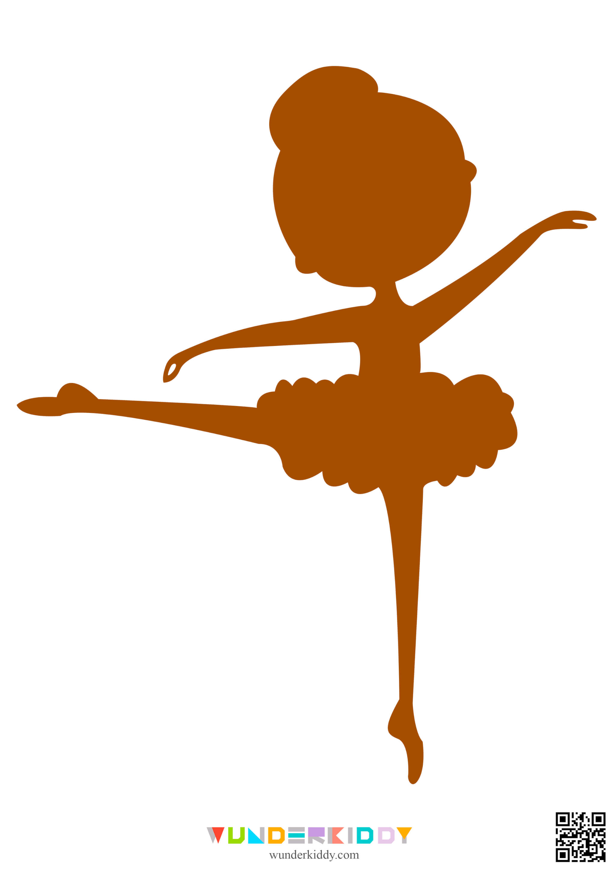 Printable Template for Paper Craft Ballerina - Image 6