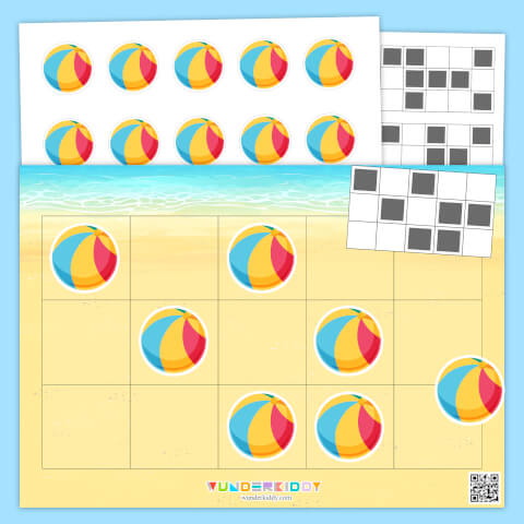 Beach Ball Spatial Pattern Matching Game - Image 2
