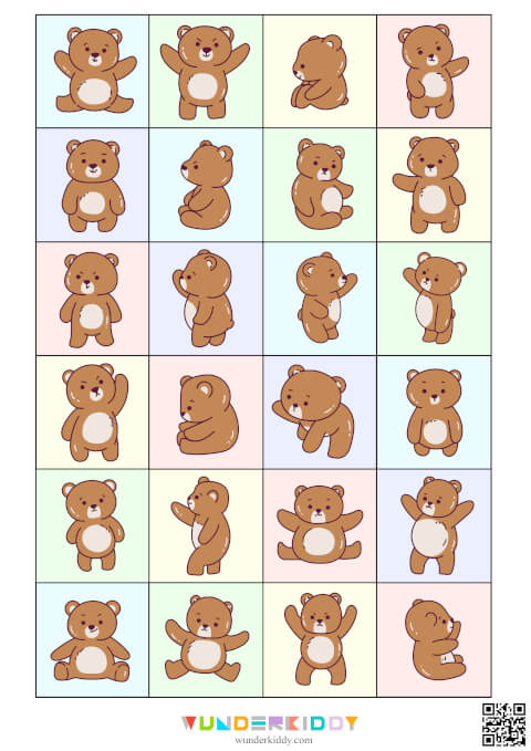 Bear Shadow Match Worksheet - Image 2
