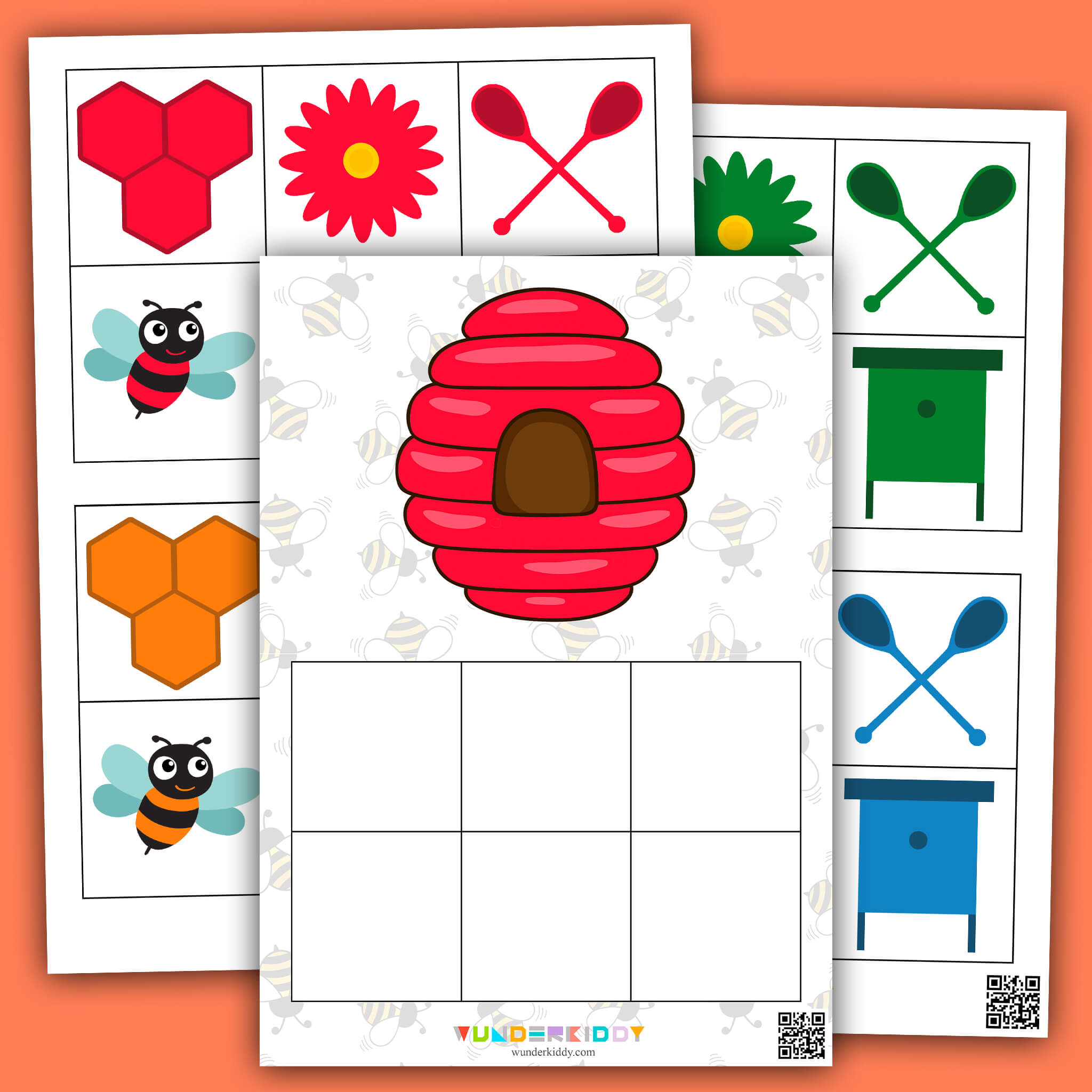 Bee Color Matching Activity