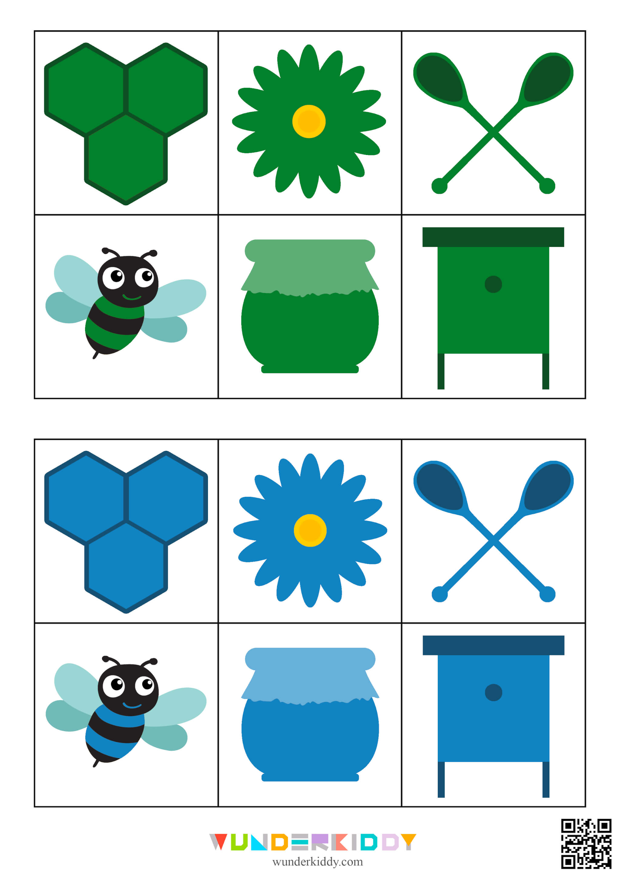 Bee Color Matching Activity - Image 9