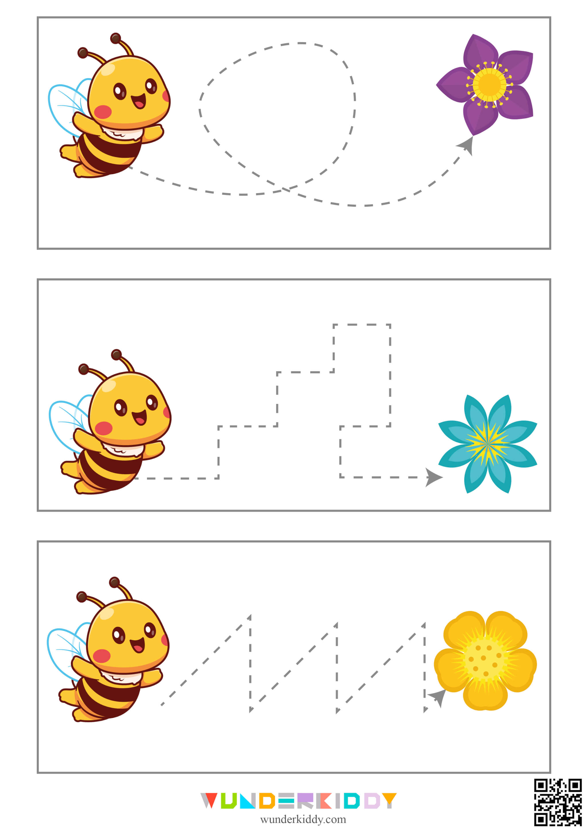 Графомоторные дорожки «Пчелка и цветок» - Изображение 10